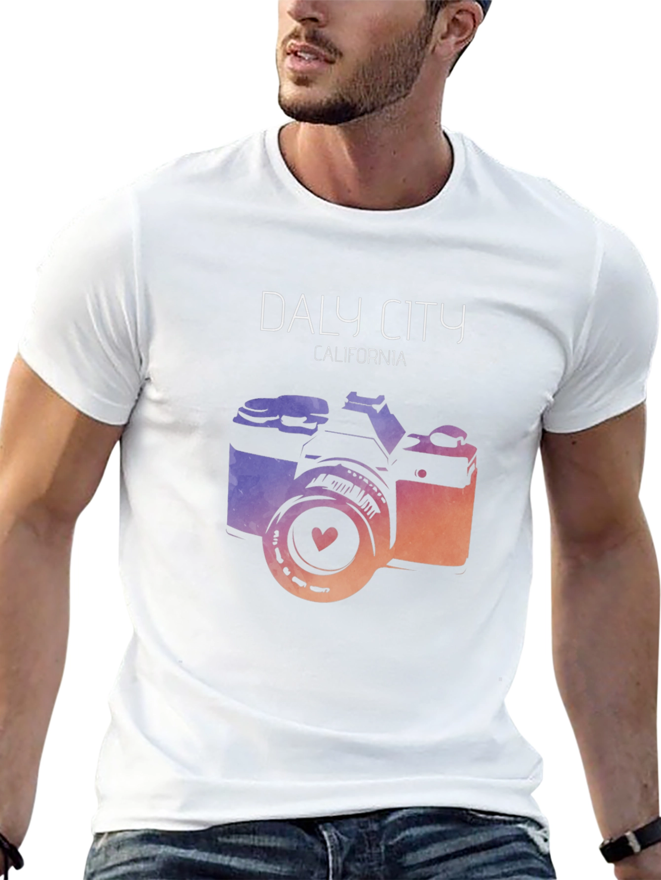 Daly City California Camera Graphic Tee