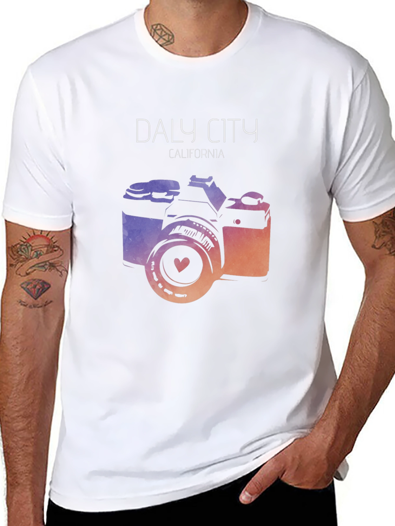Daly City California Camera Graphic Tee