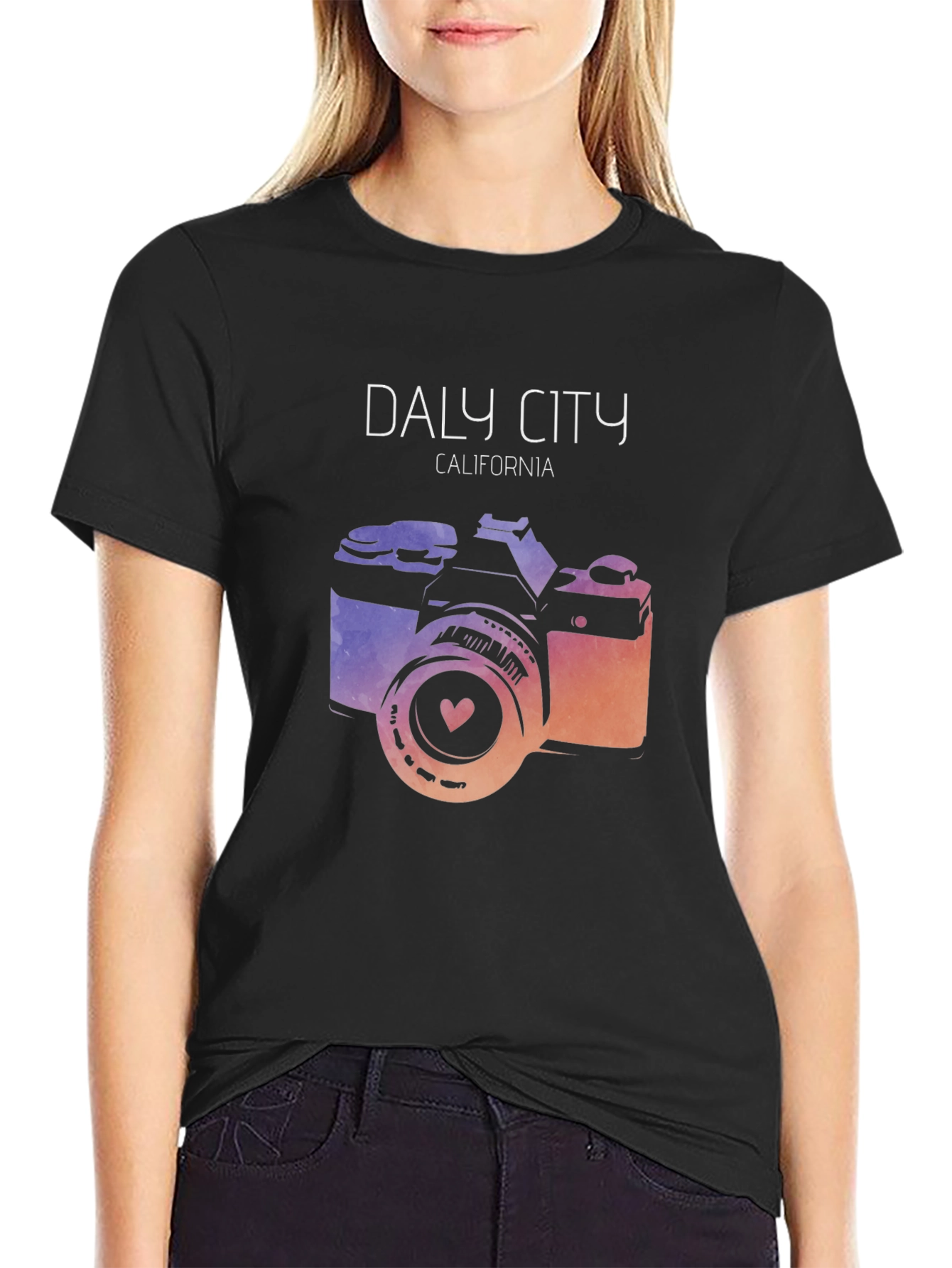 Daly City California Camera Graphic Tee