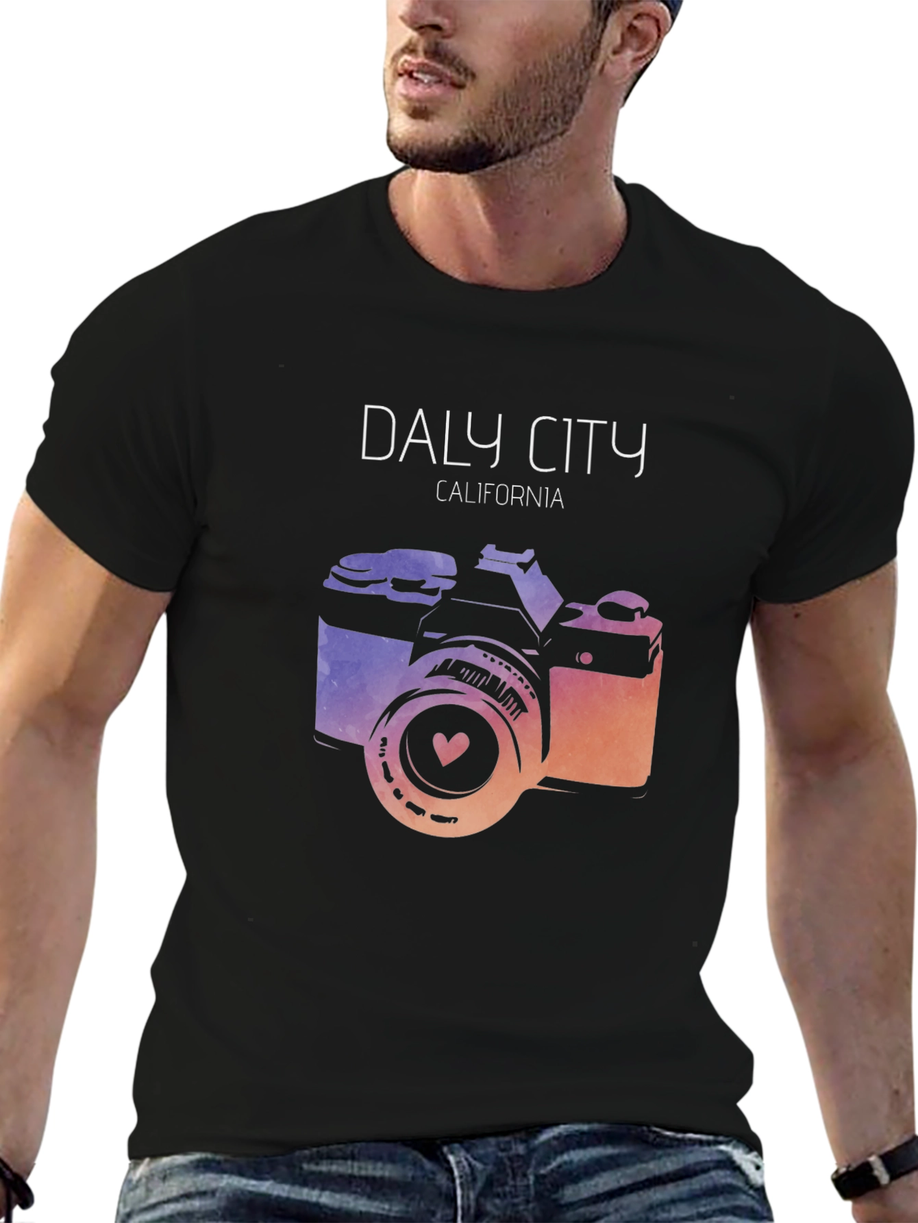 Daly City California Camera Graphic Tee