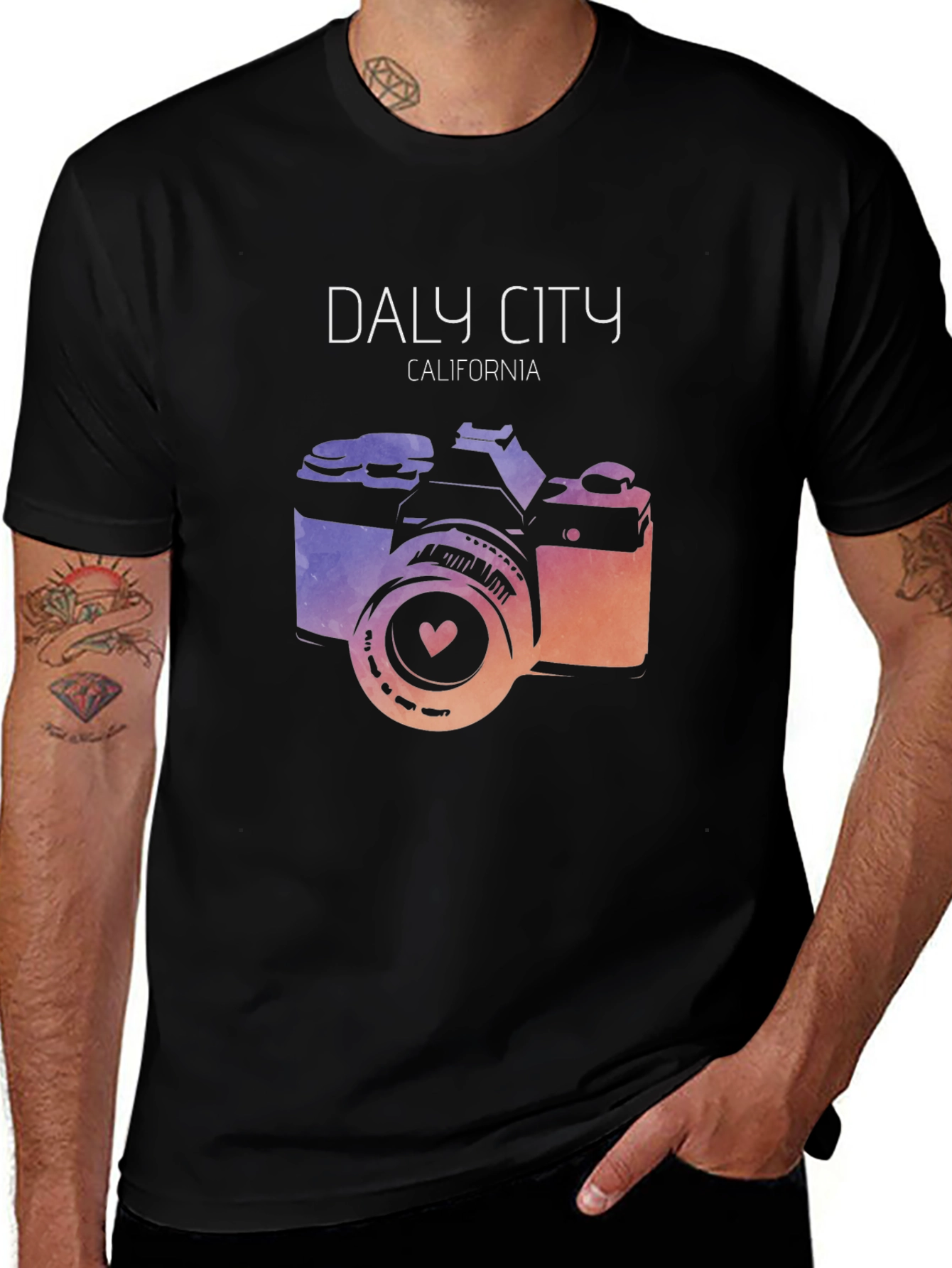 Daly City California Camera Graphic Tee