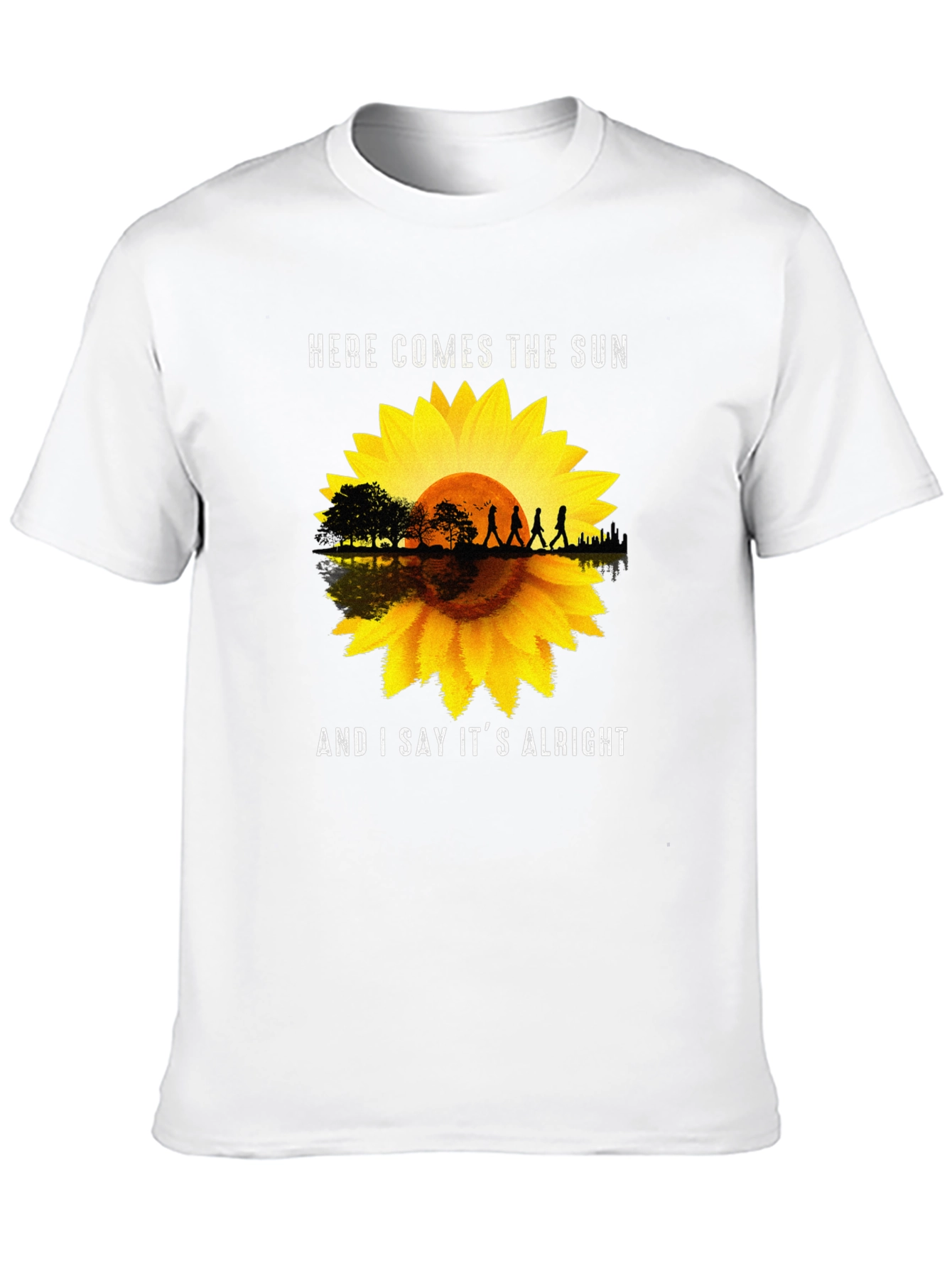 Here Comes The Sun Sunflower Graphic Tee