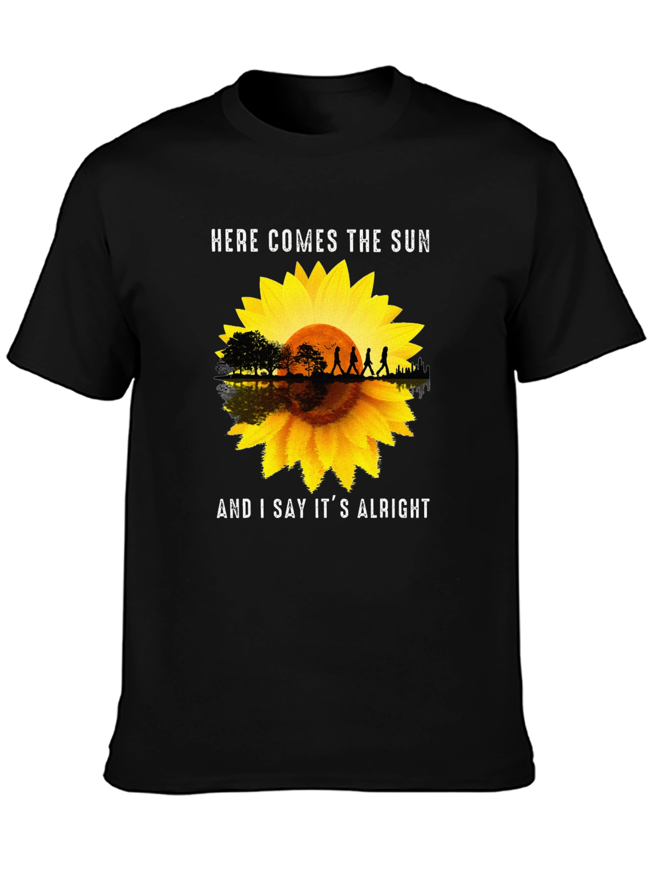 Here Comes The Sun Sunflower Graphic Tee