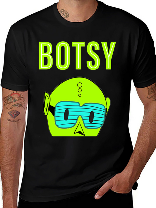 Botsy Graphic T-Shirt - Black Cotton Tee