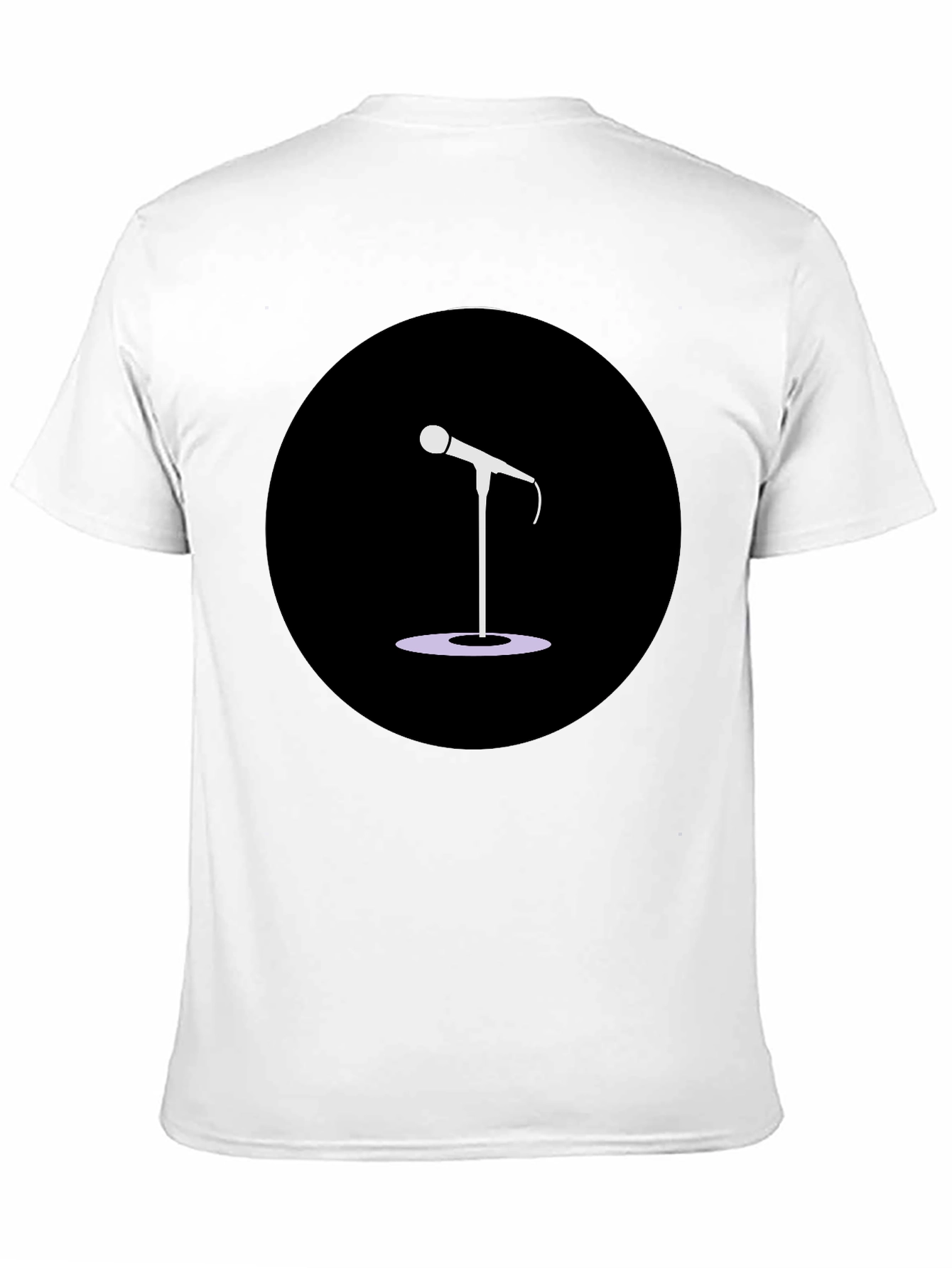Mic Graphic Tee - Black Casual T-Shirt