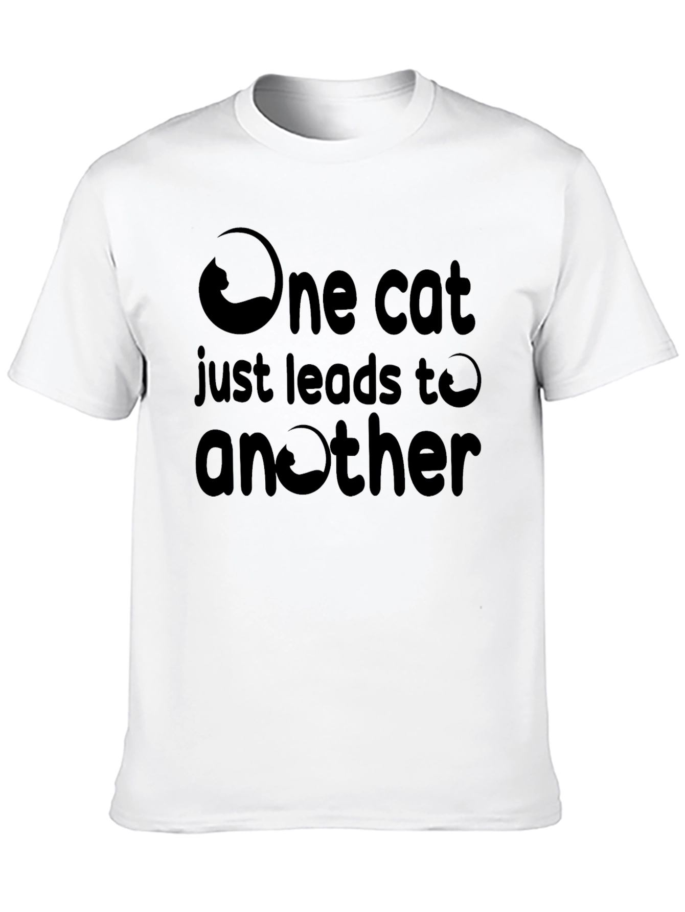 One Cat Leads to Another Black Graphic Tee