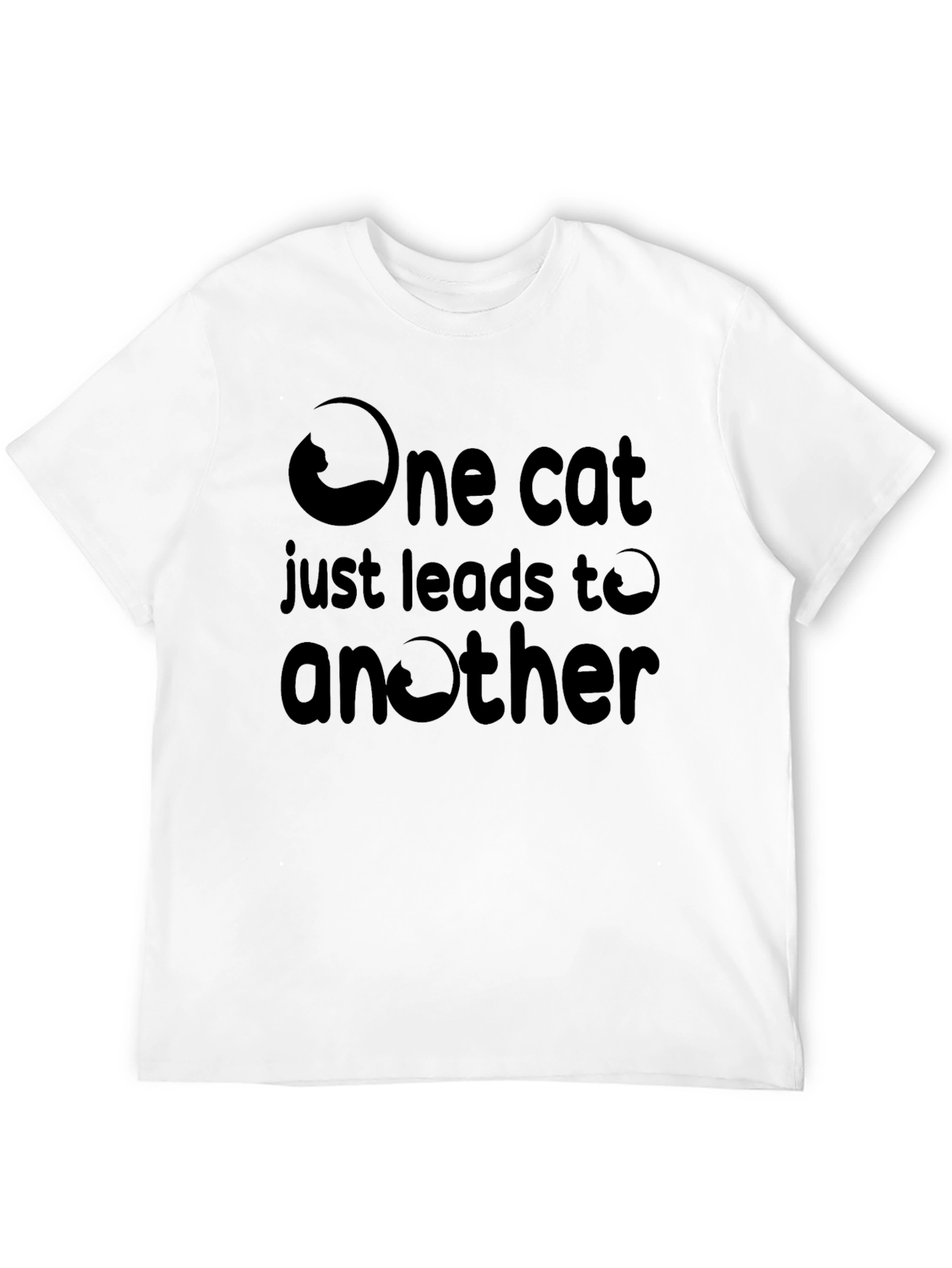 One Cat Leads to Another Black Graphic Tee