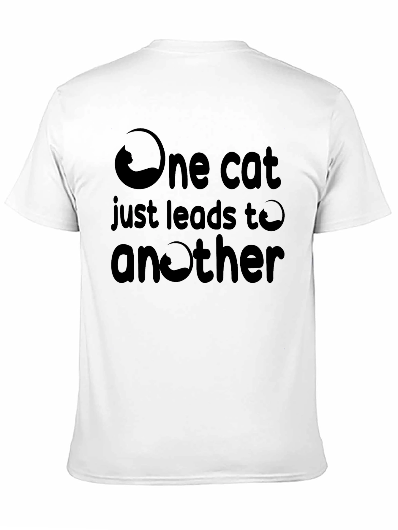 One Cat Leads to Another Black Graphic Tee