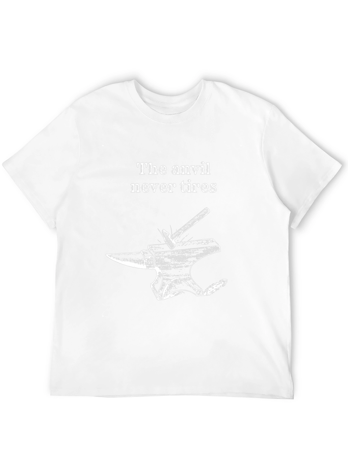 The Anvil Never Tires Black Graphic Tee