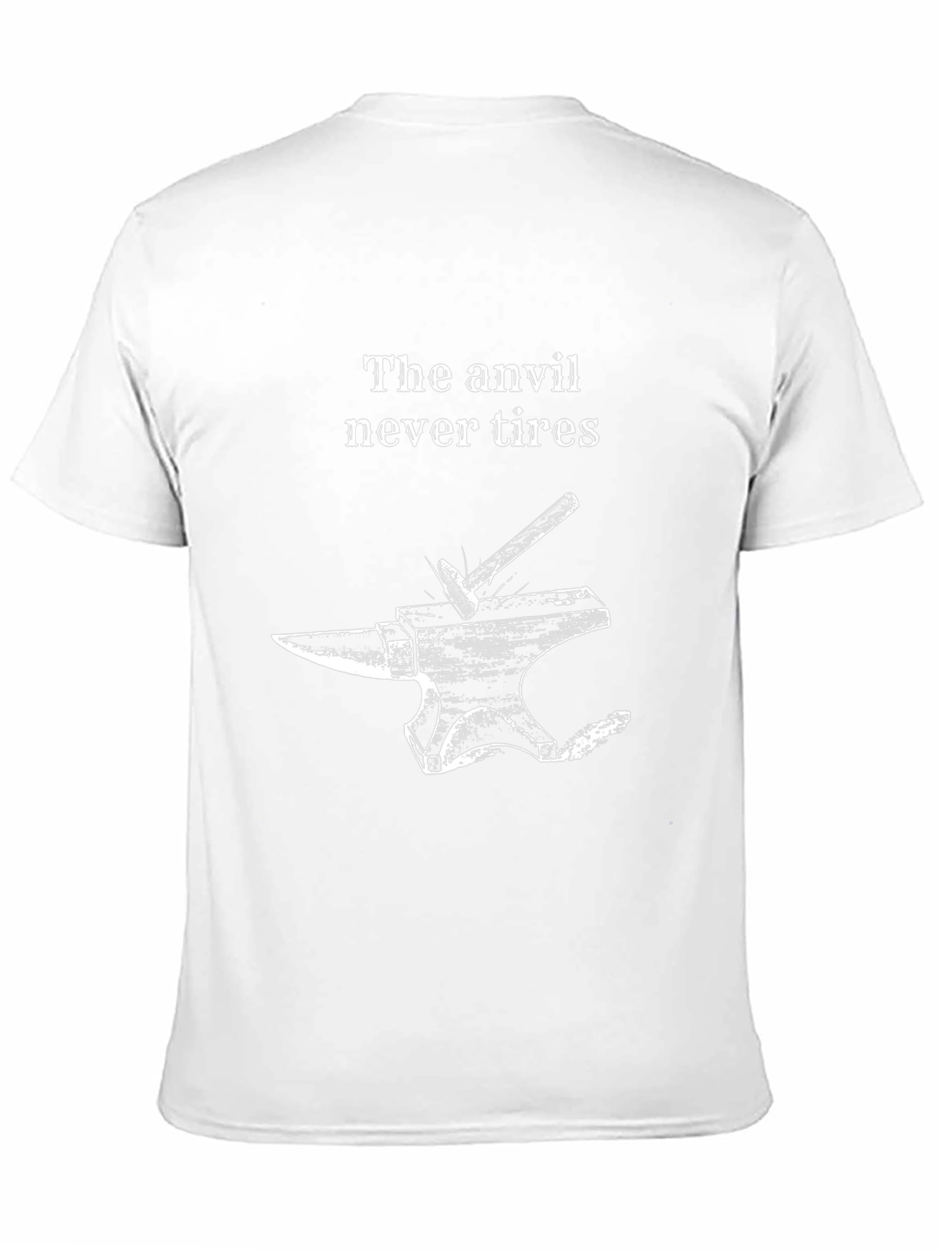 The Anvil Never Tires Black Graphic Tee