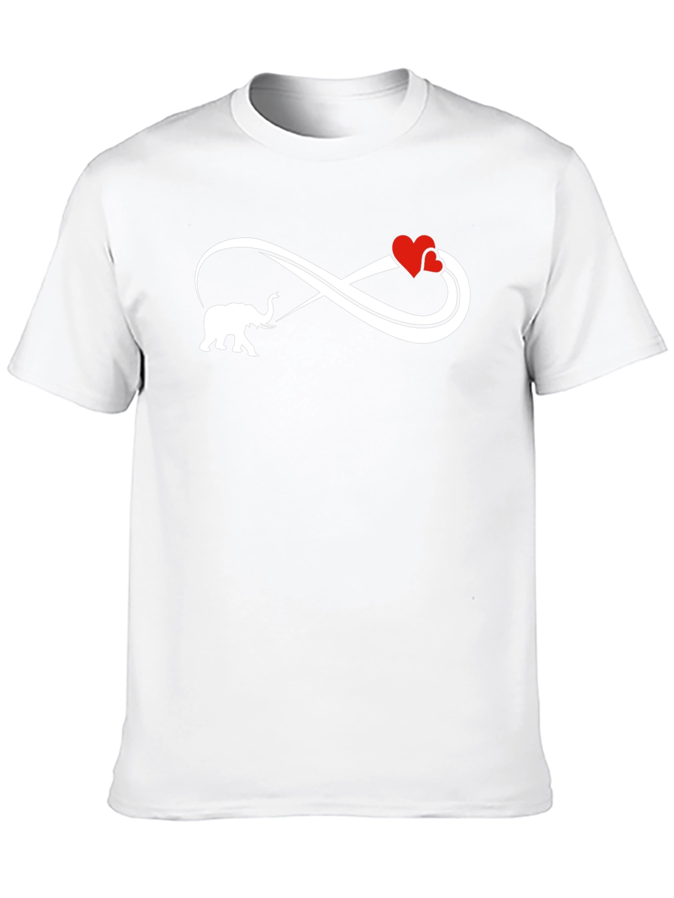 Elephant Love Infinity Black T-Shirt