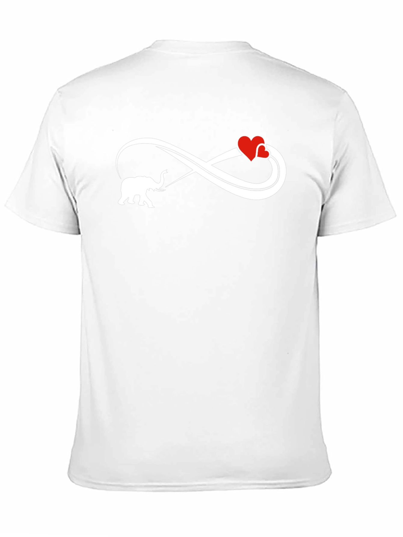 Elephant Love Infinity Black T-Shirt