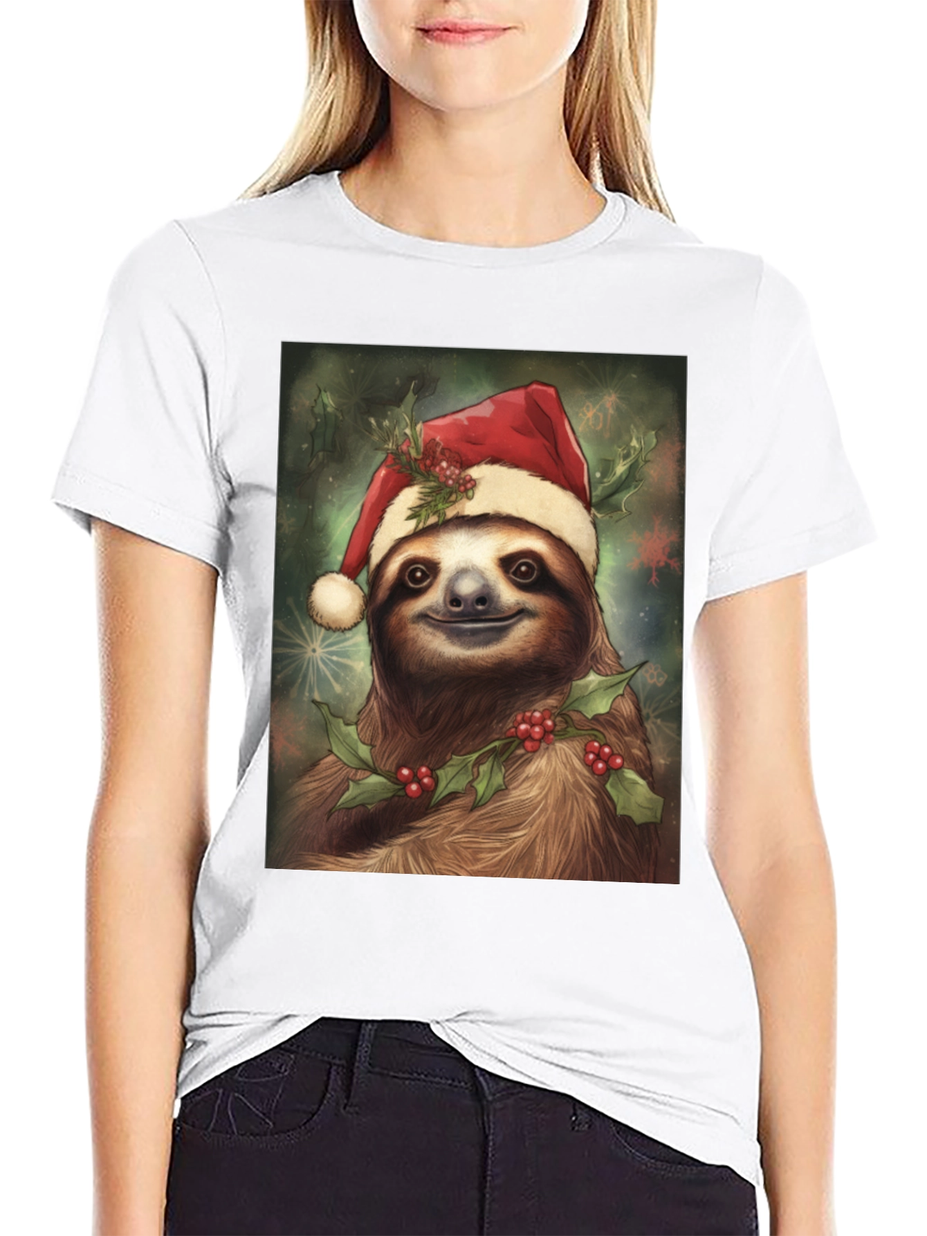 Holiday Sloth Graphic Tee
