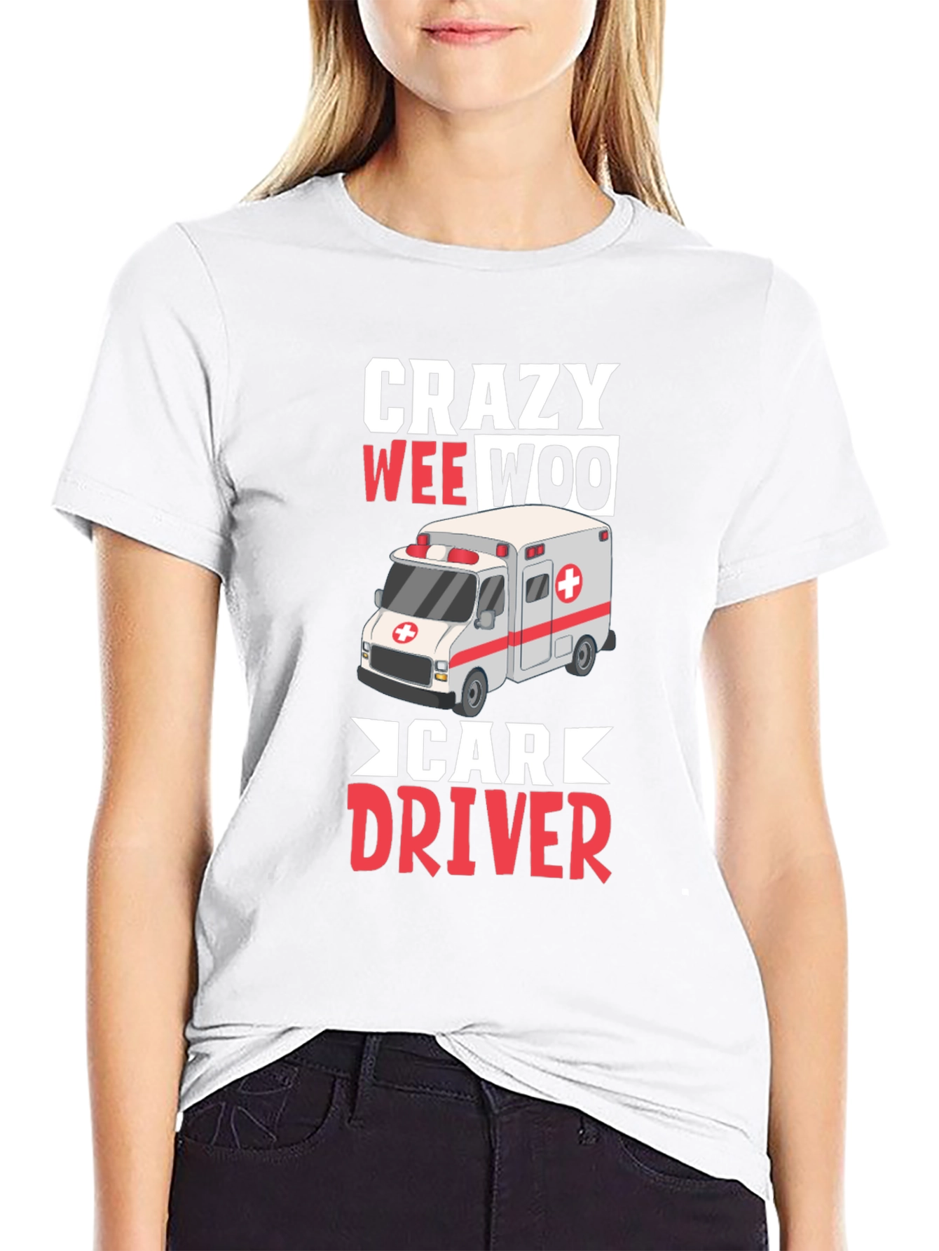 Crazy Wee Woo Car Driver T-Shirt