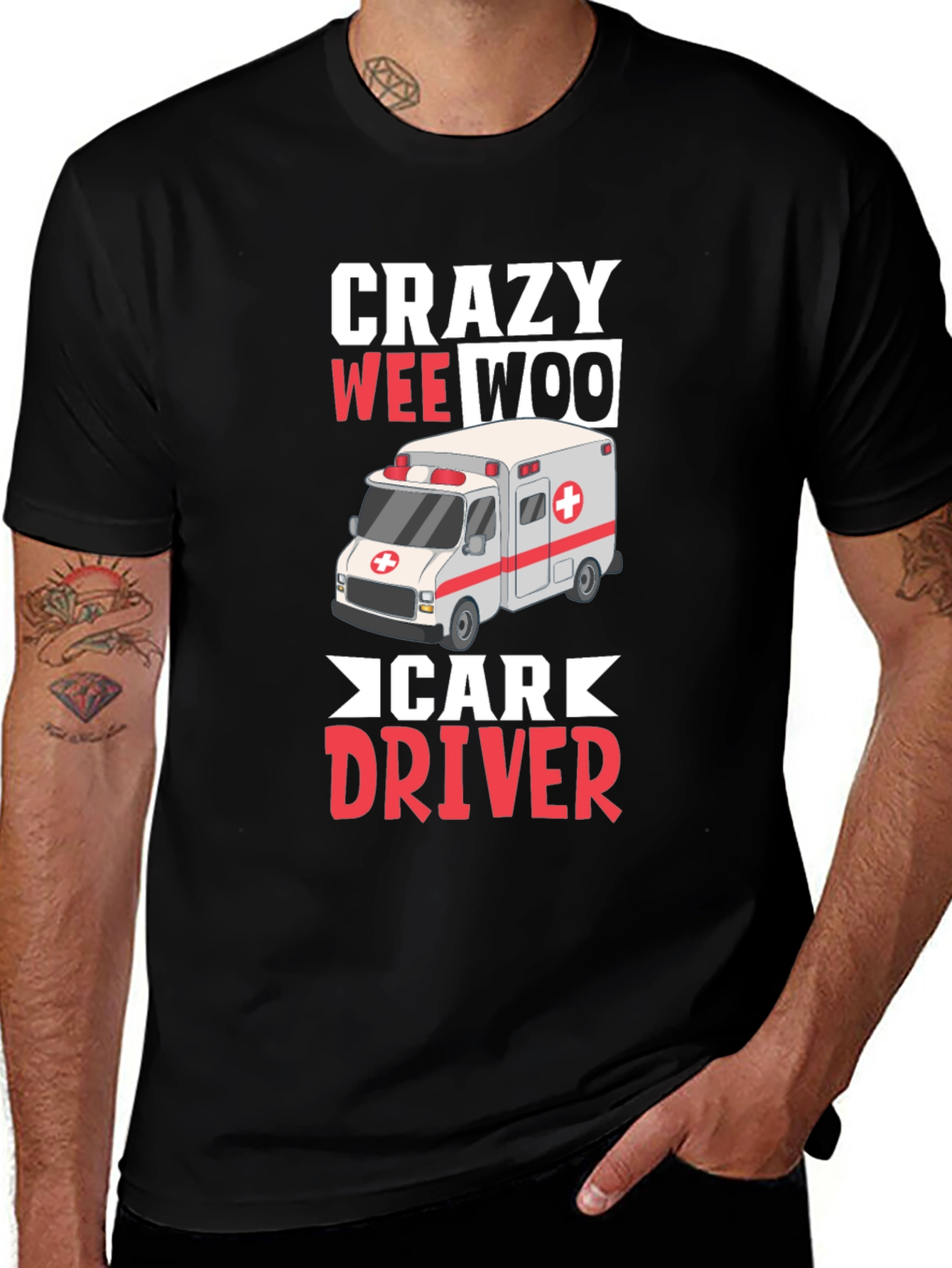 Crazy Wee Woo Car Driver T-Shirt