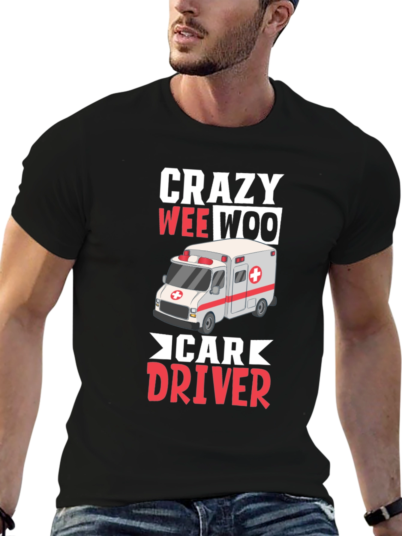 Crazy Wee Woo Car Driver T-Shirt