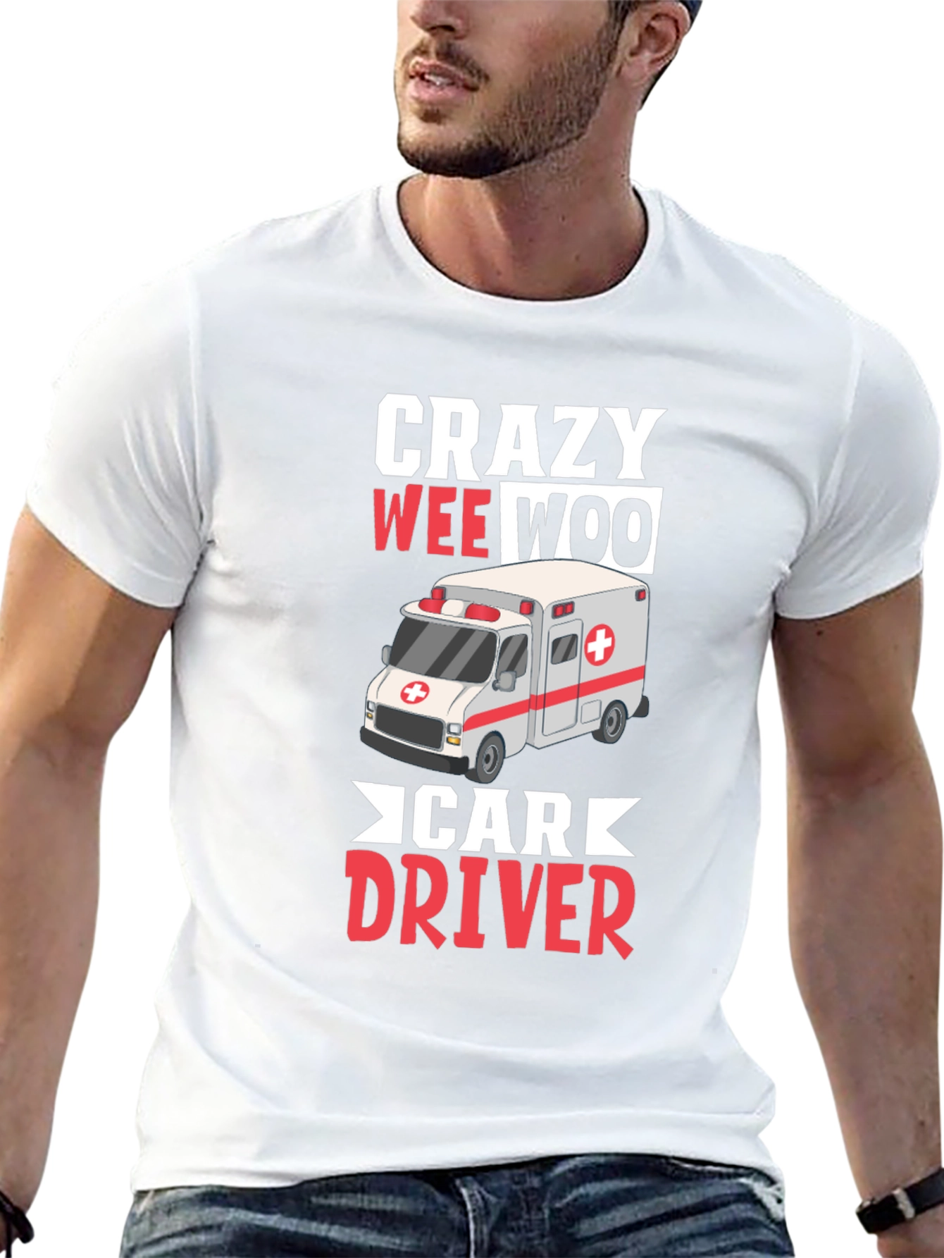 Crazy Wee Woo Car Driver T-Shirt