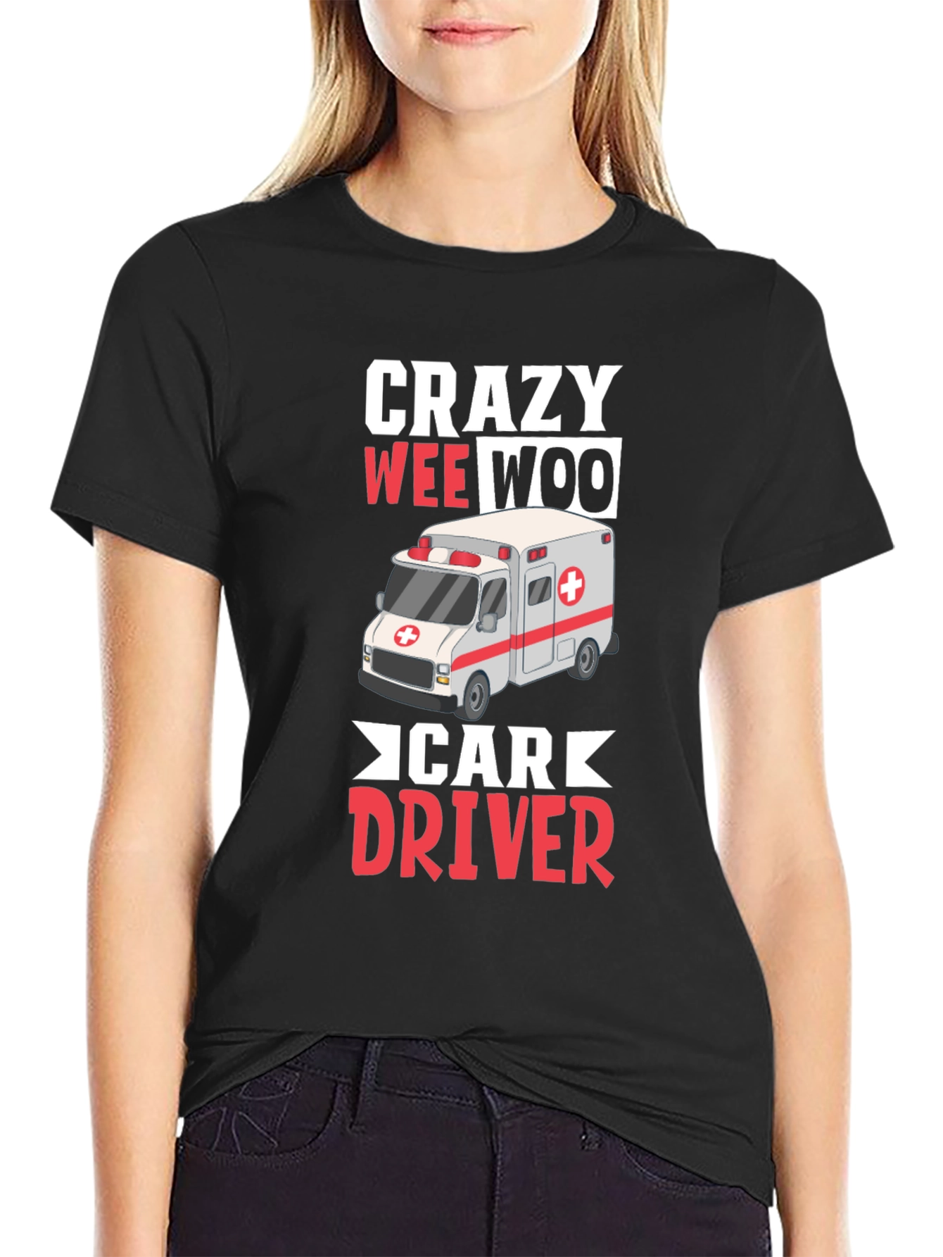 Crazy Wee Woo Car Driver T-Shirt