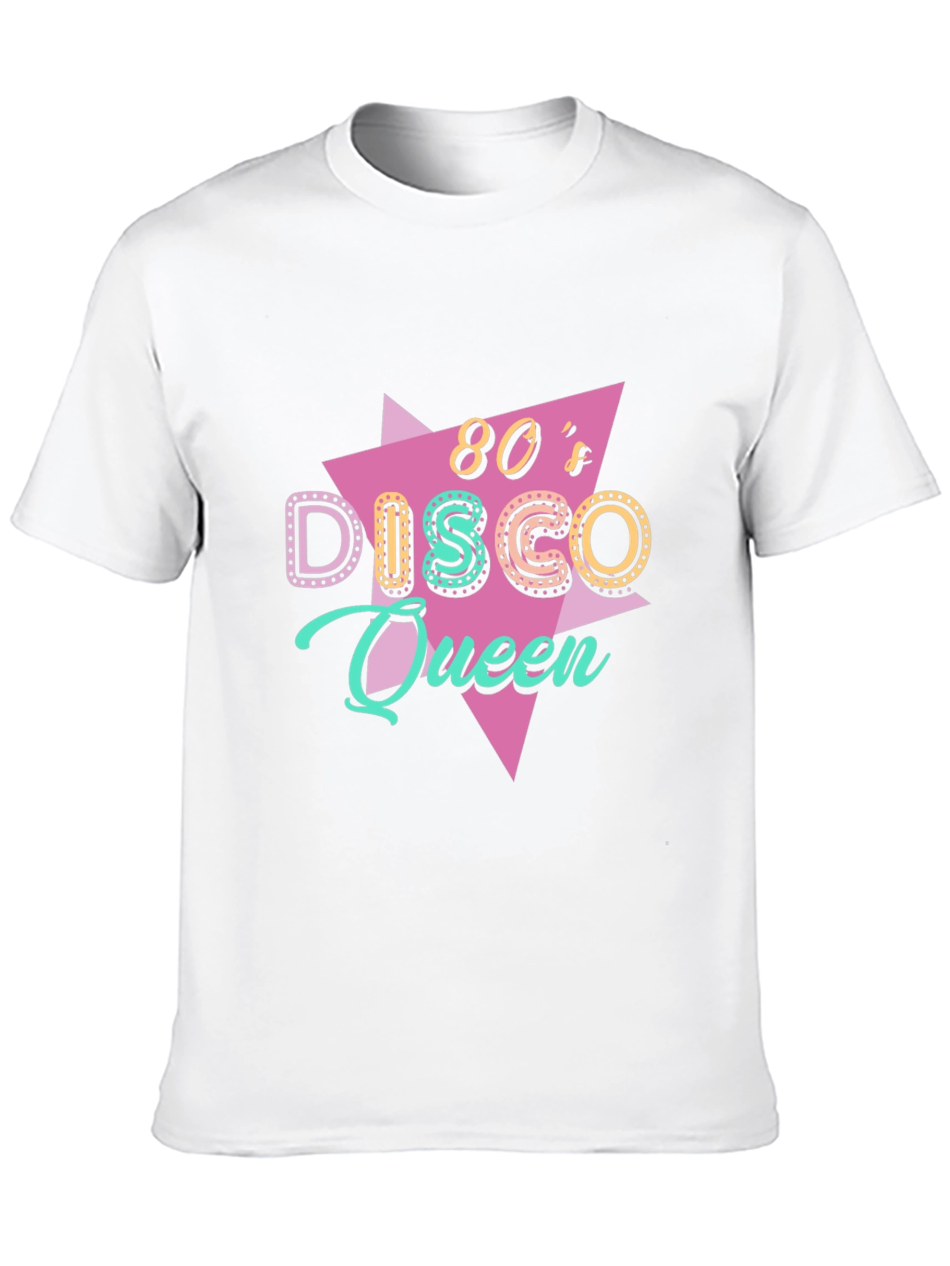 80s Disco Queen Black T-Shirt