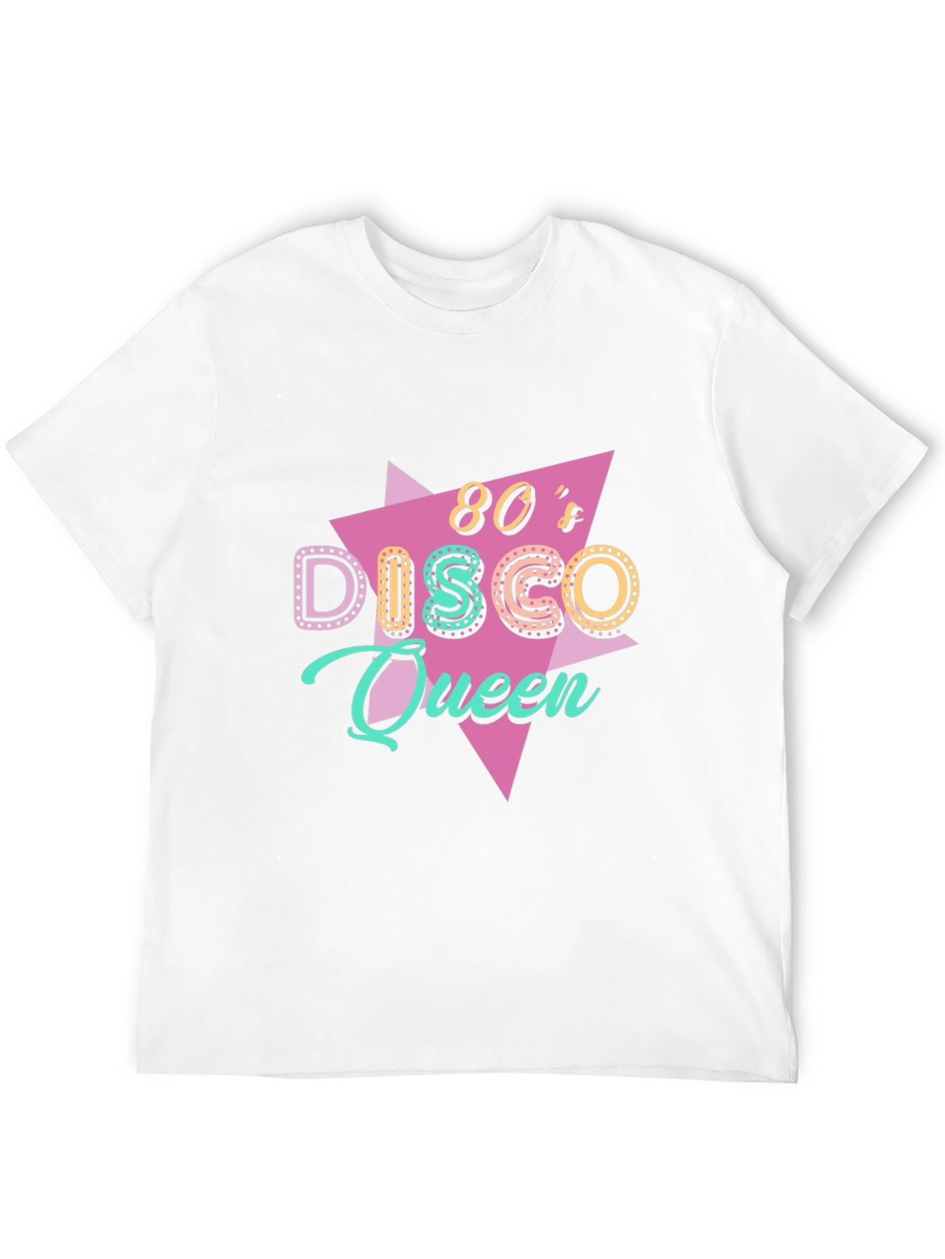 80s Disco Queen Black T-Shirt