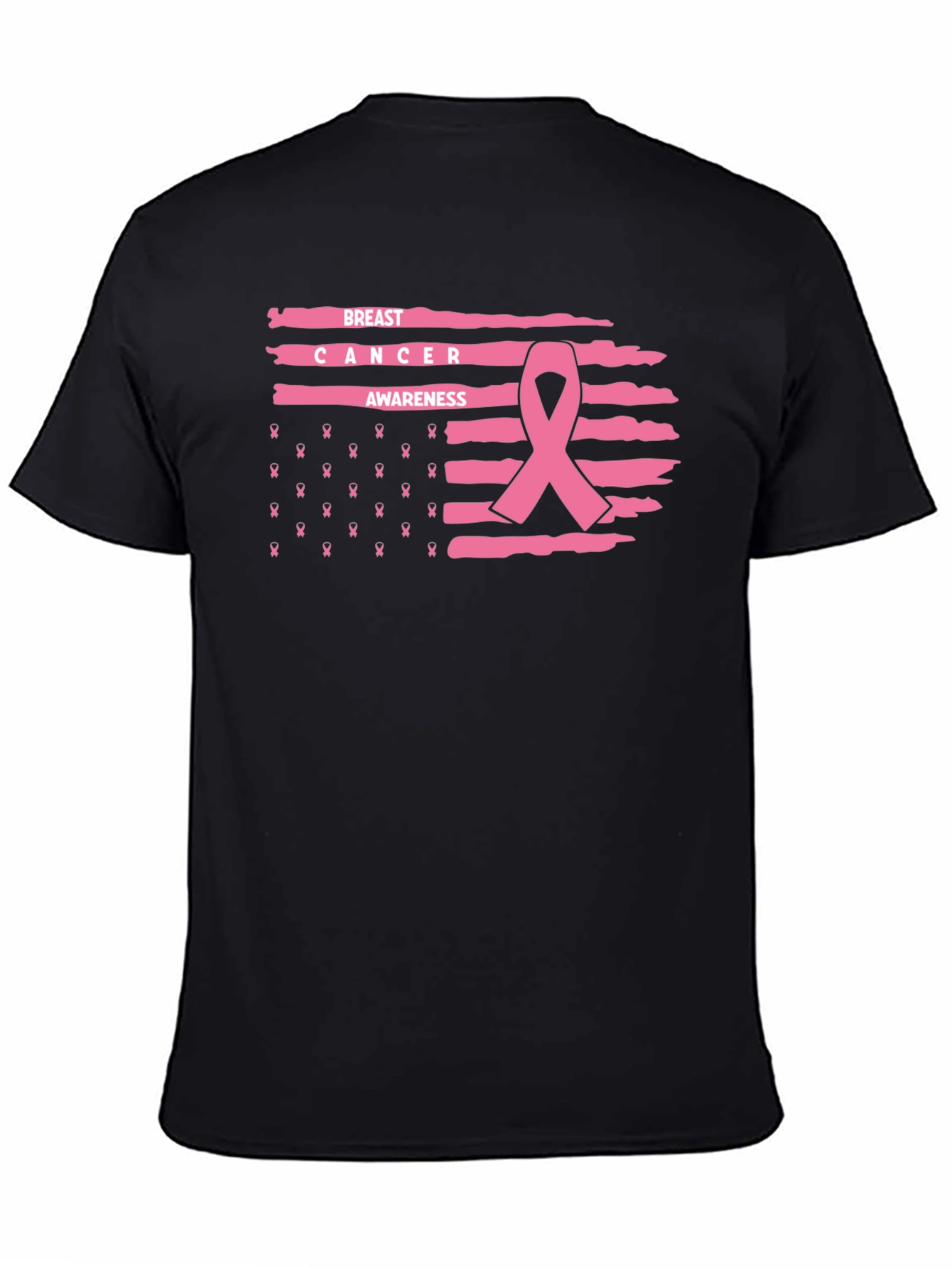 Breast Cancer Awareness Ribbon Graphic Tee