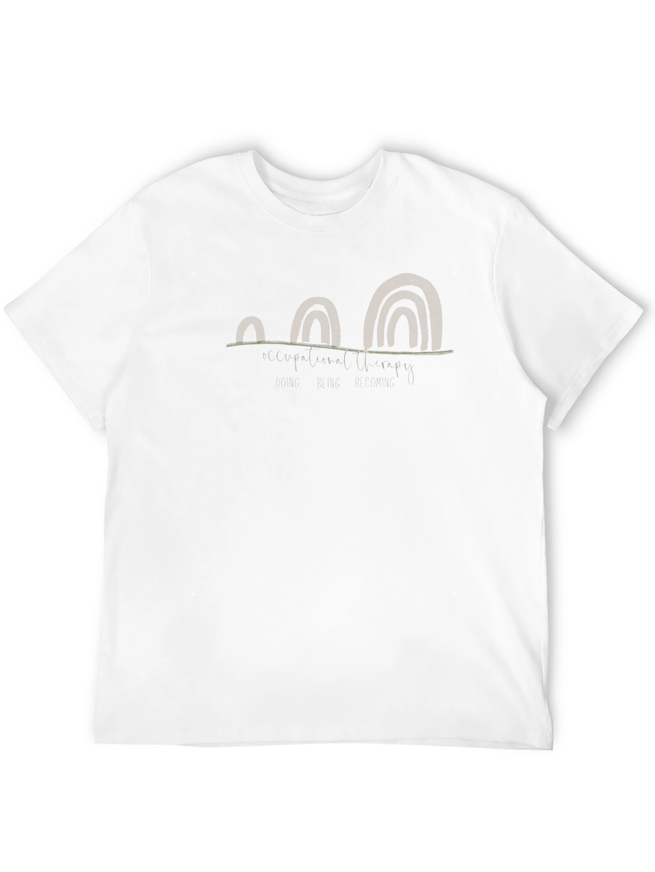 Abstract Arch Graphic Tee - Black Cotton Blend