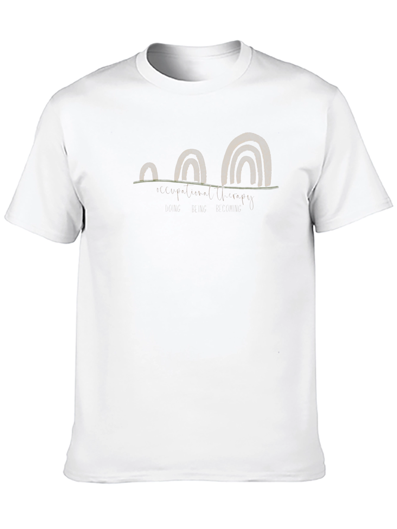 Abstract Arch Graphic Tee - Black Cotton Blend