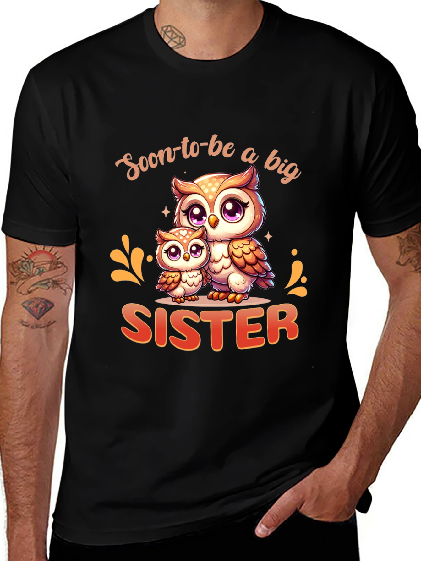 Soon-to-be Big Sister Owl T-Shirt
