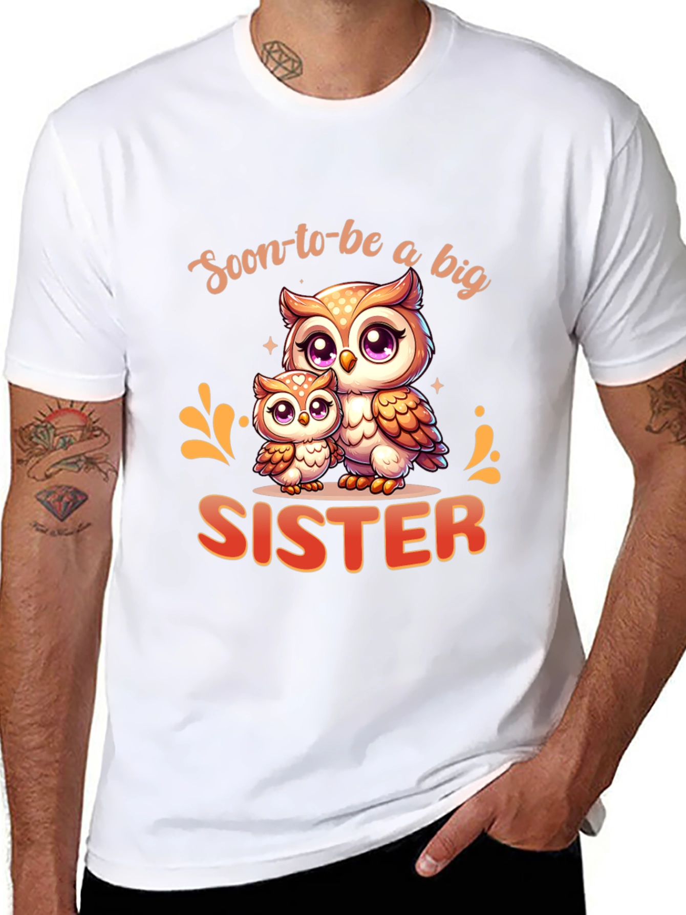 Soon-to-be Big Sister Owl T-Shirt
