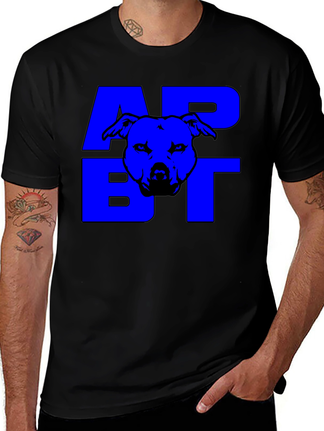 American Pit Bull Terrier Black Graphic Tee