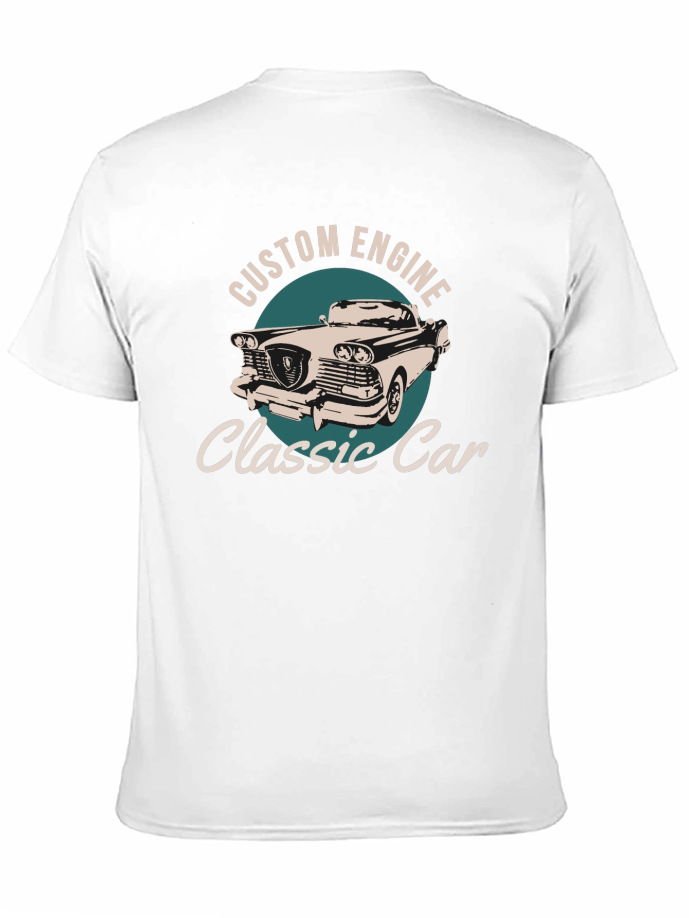 Classic Car Custom Engine Graphic T-Shirt