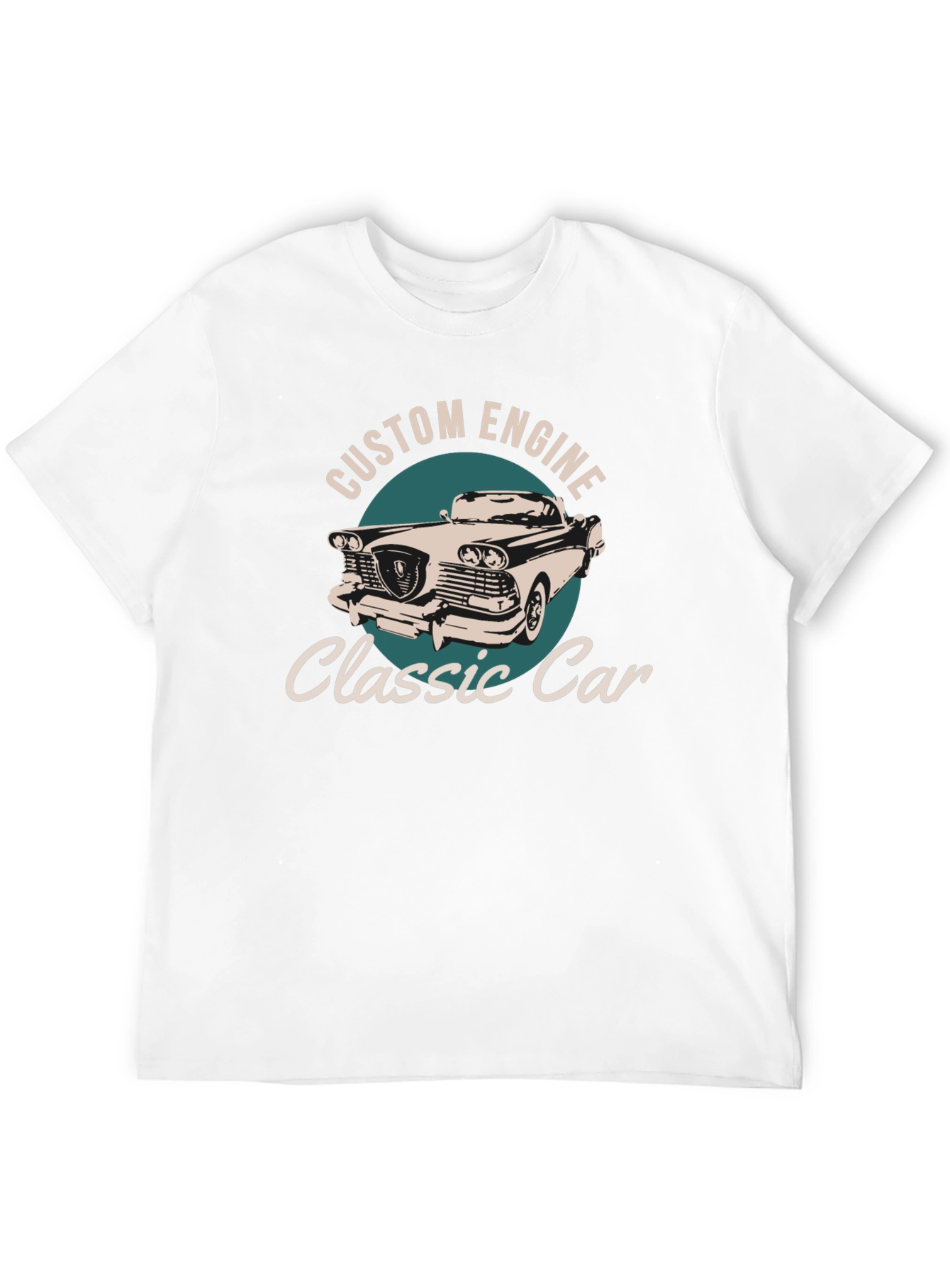 Classic Car Custom Engine Graphic T-Shirt