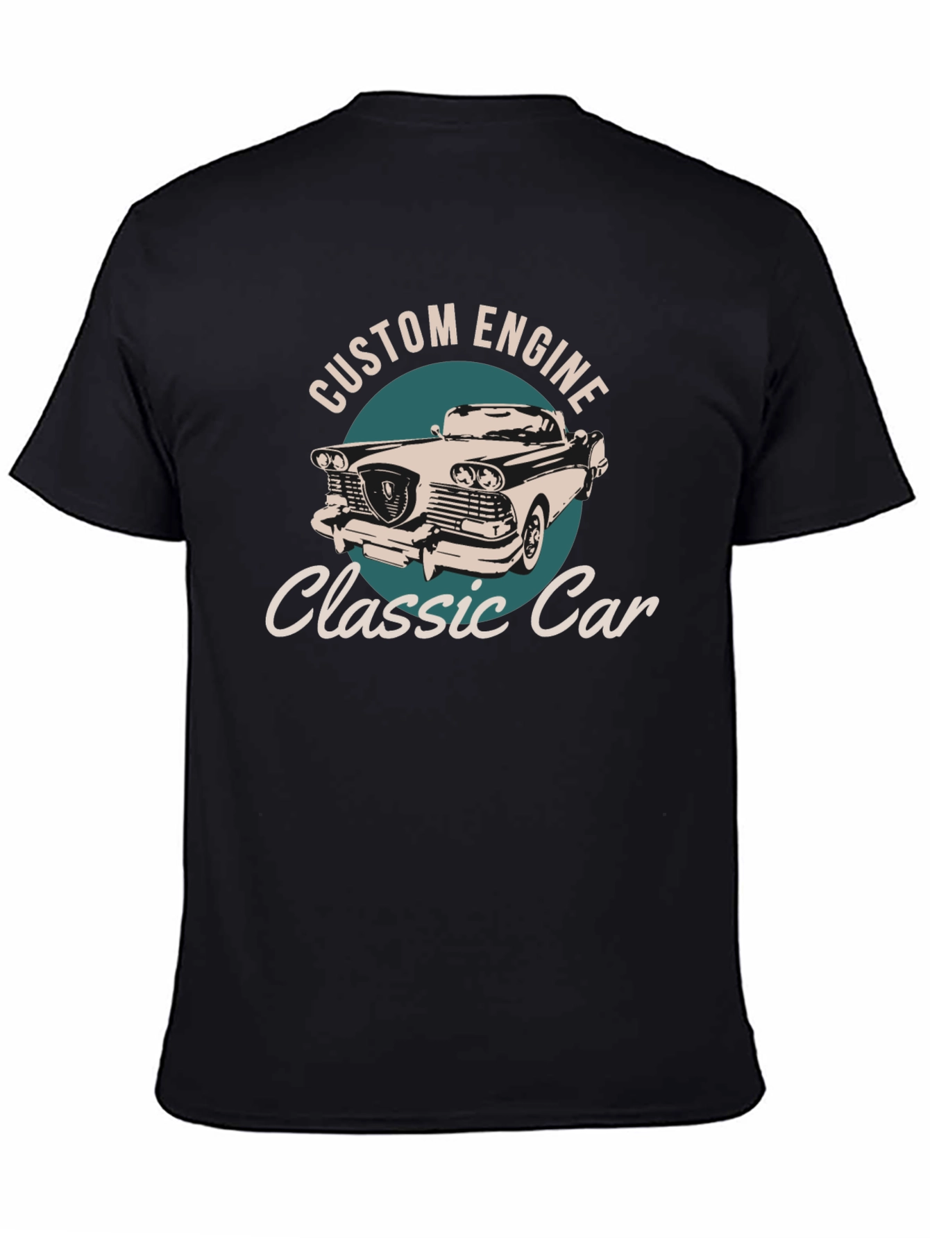 Classic Car Custom Engine Graphic T-Shirt