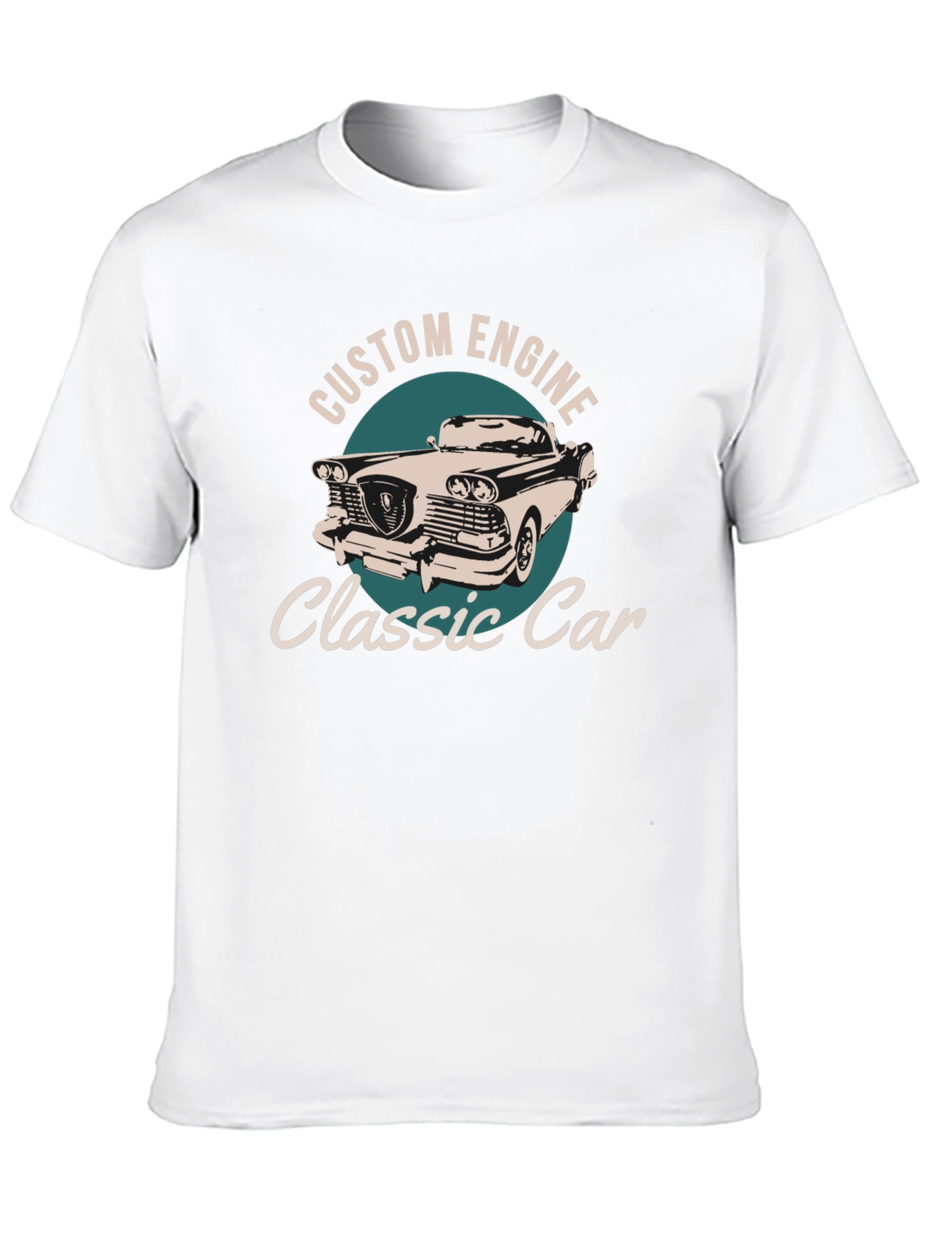 Classic Car Custom Engine Graphic T-Shirt