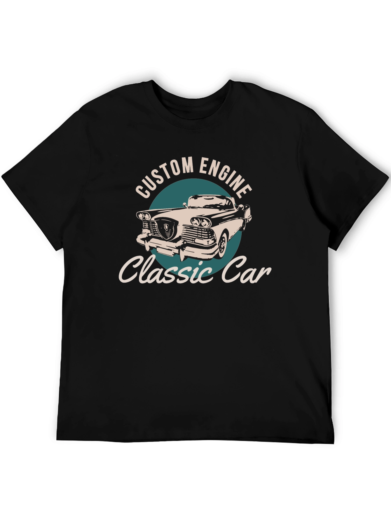 Classic Car Custom Engine Graphic T-Shirt