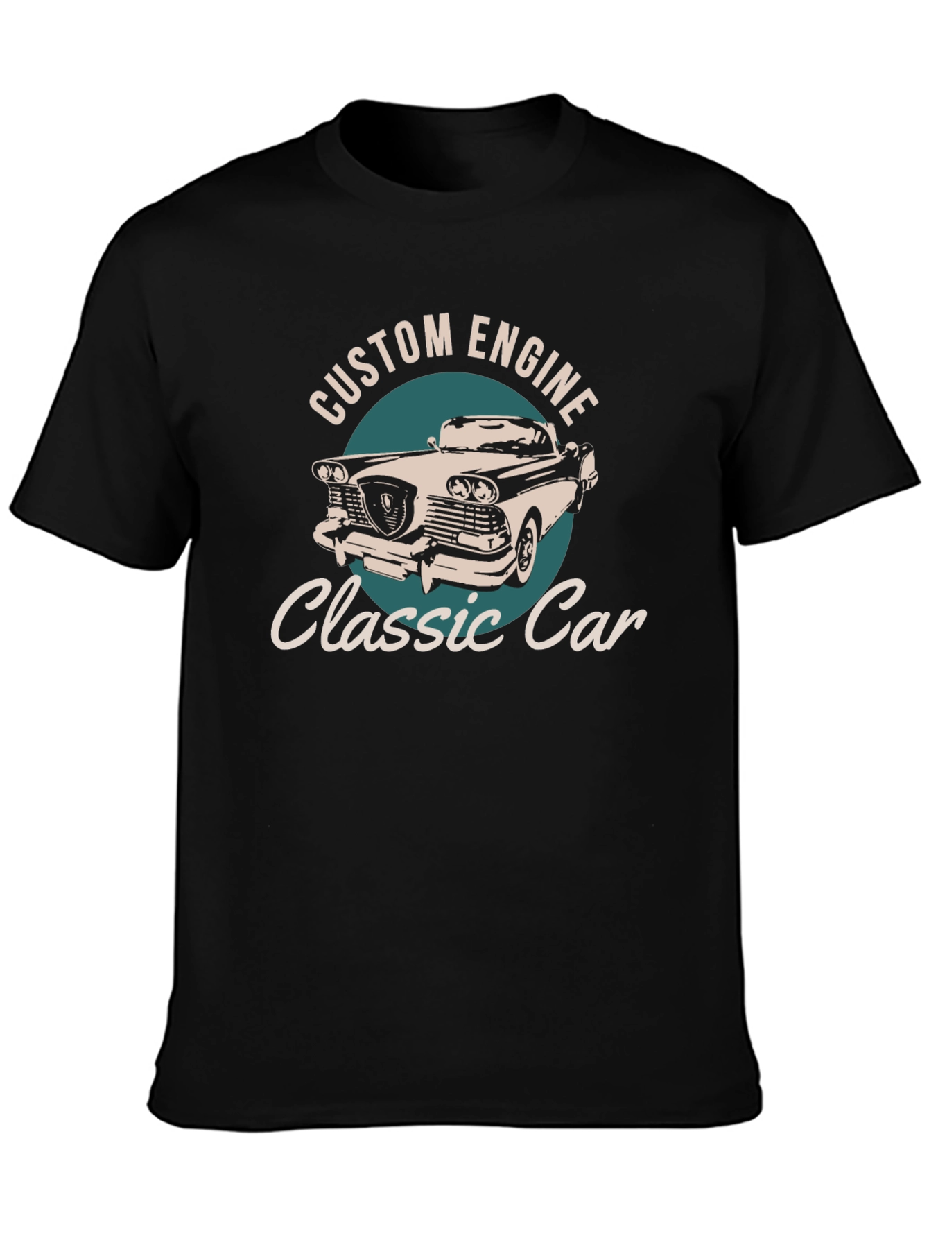 Classic Car Custom Engine Graphic T-Shirt