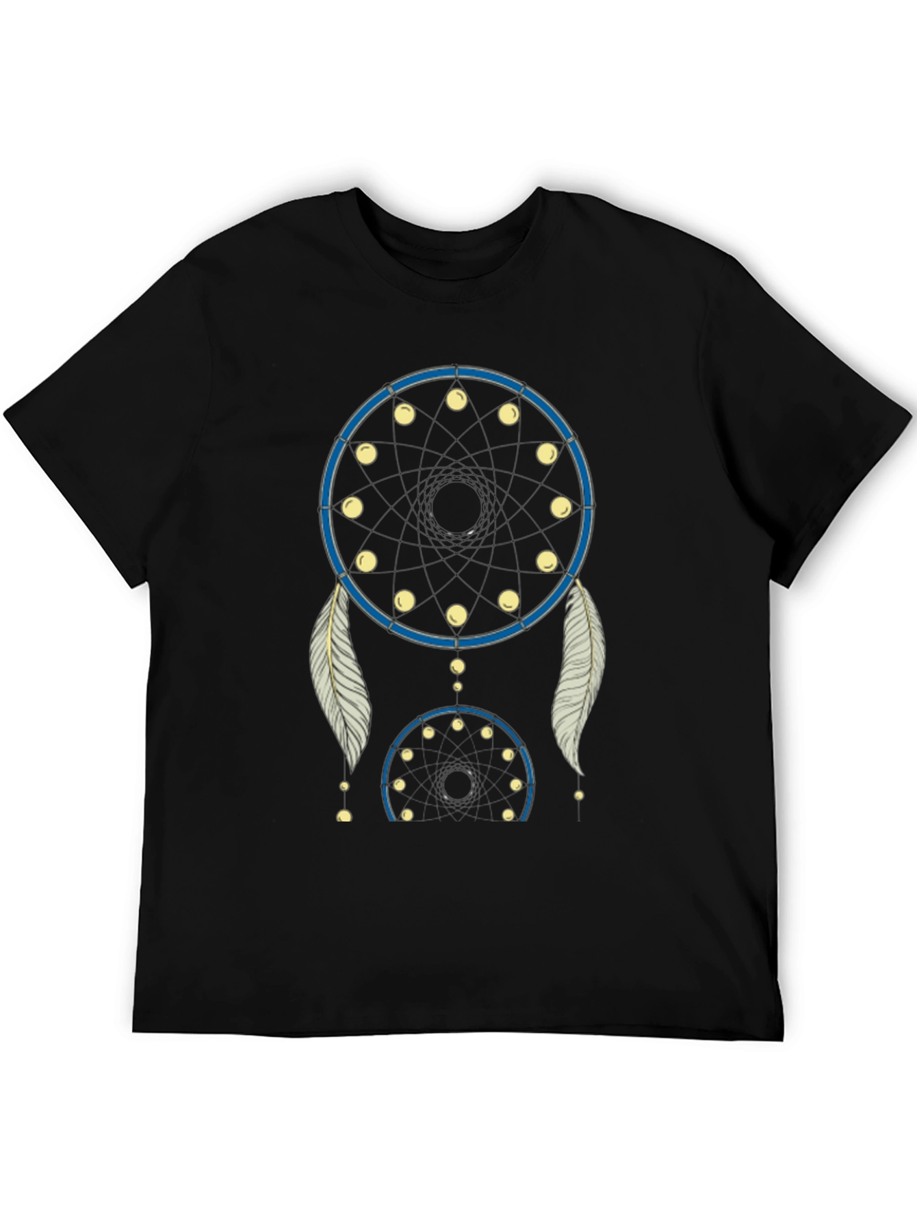 Dream Catcher Graphic Tee - Black Cotton T-Shirt