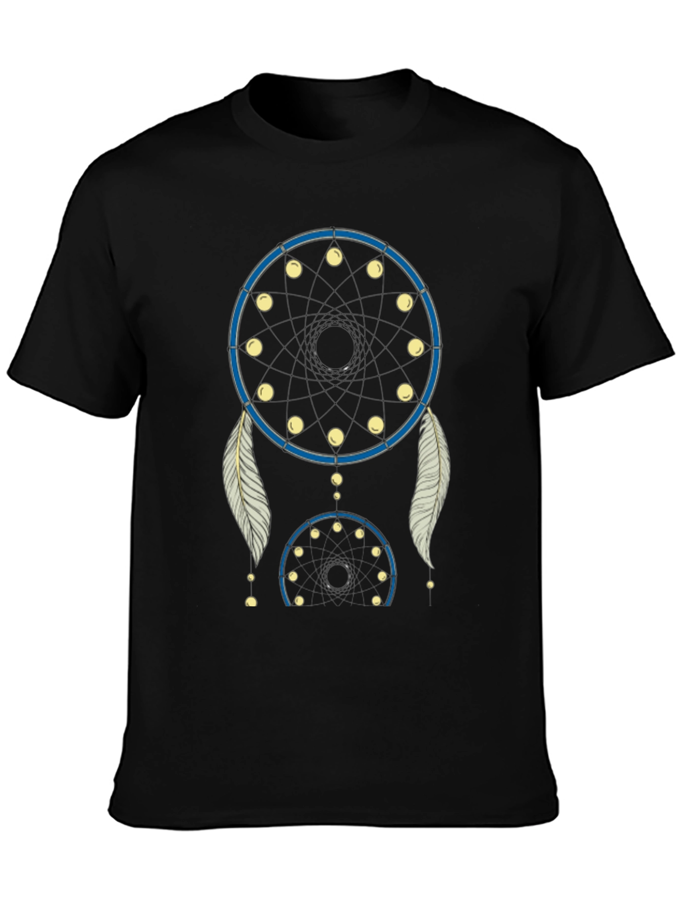 Dream Catcher Graphic Tee - Black Cotton T-Shirt