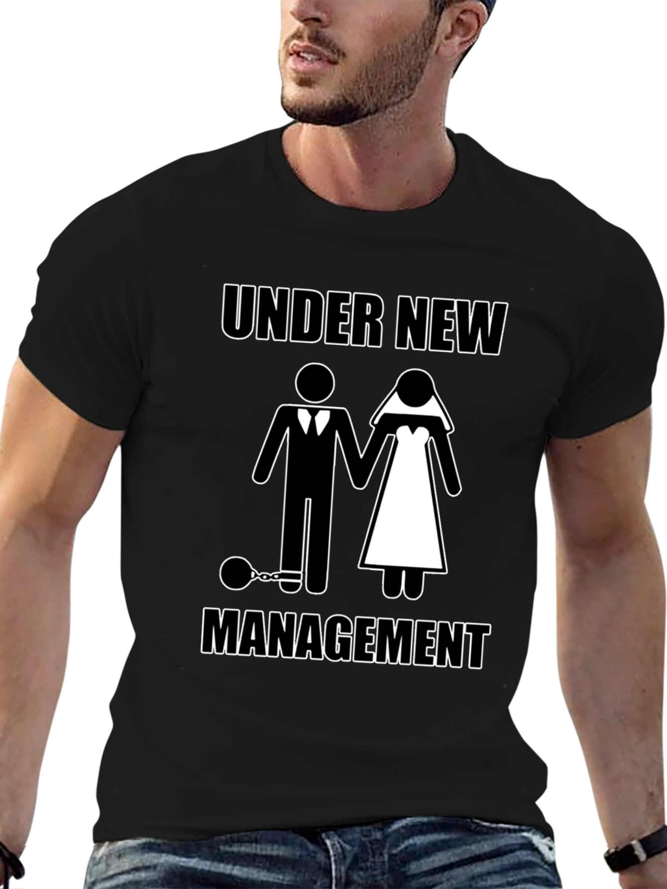 Under New Management Funny Graphic T-Shirt