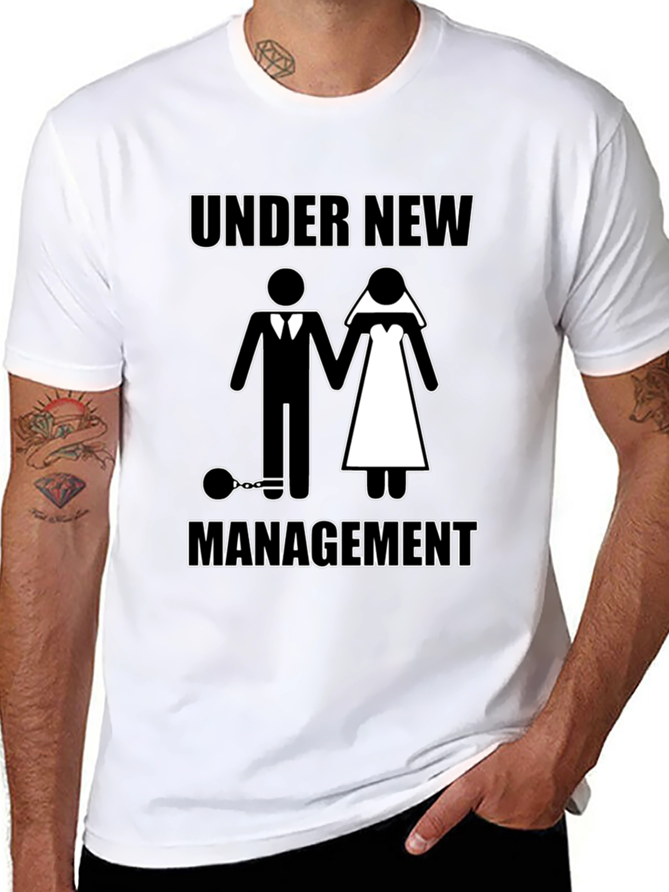 Under New Management Funny Graphic T-Shirt