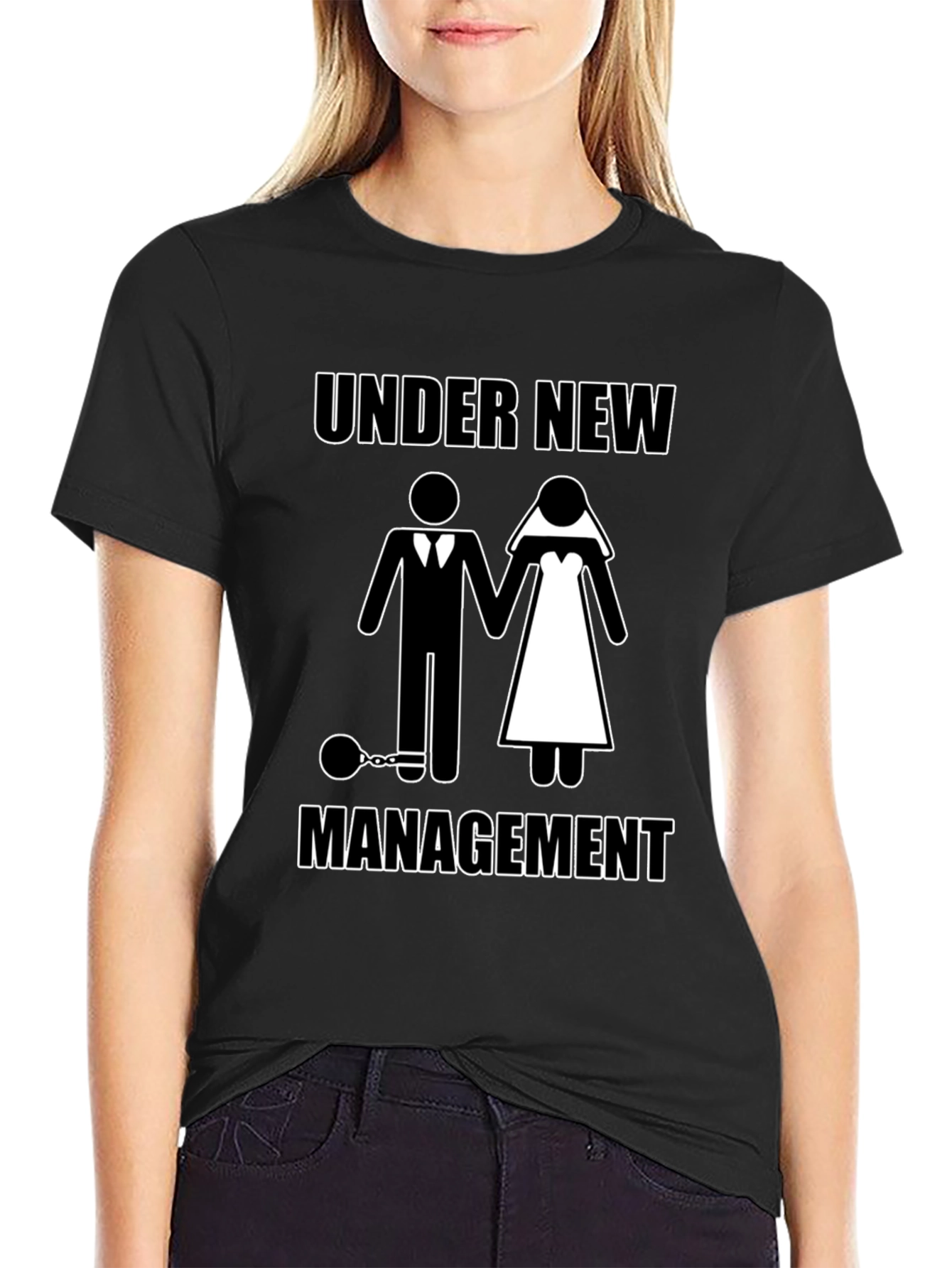Under New Management Funny Graphic T-Shirt