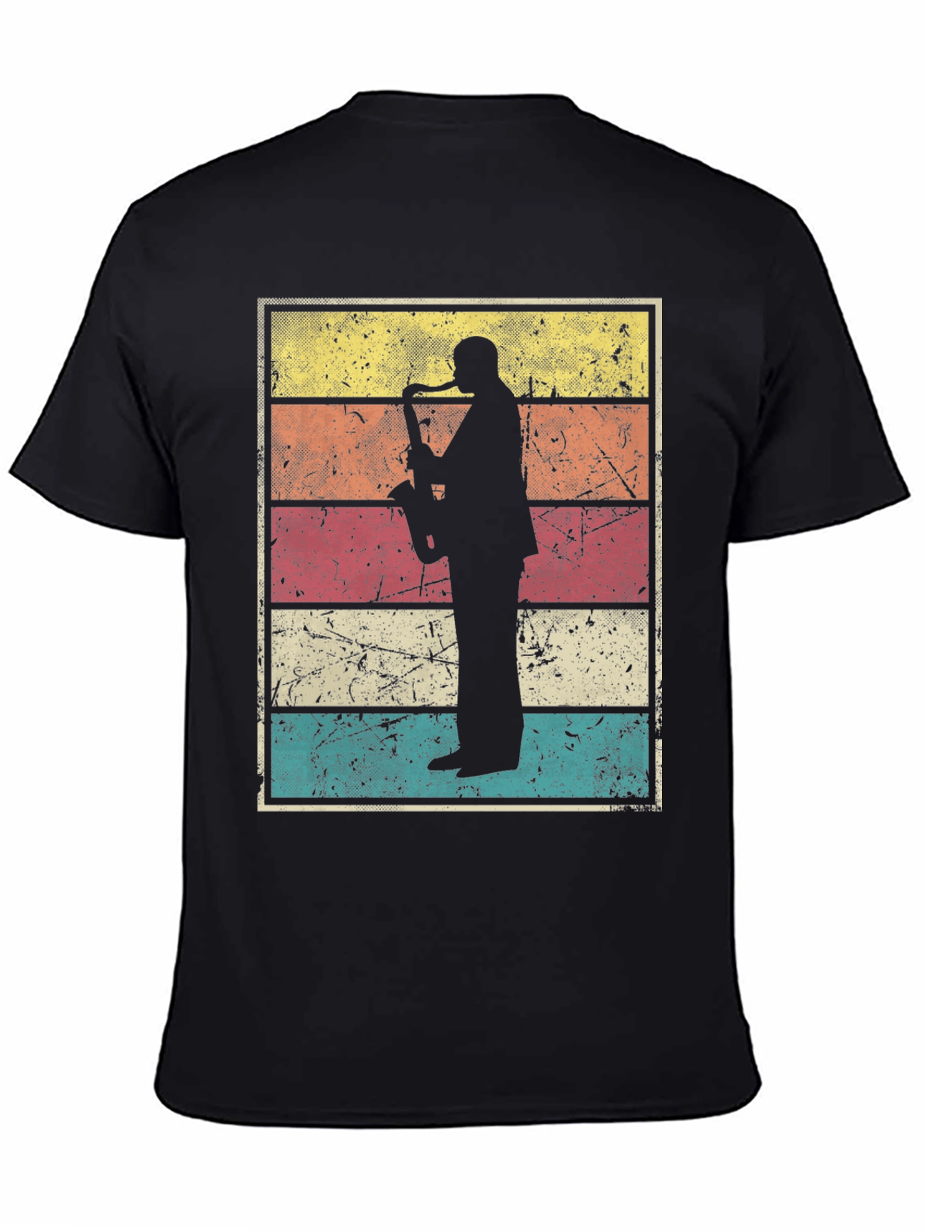 Retro Saxophone Player Graphic Tee