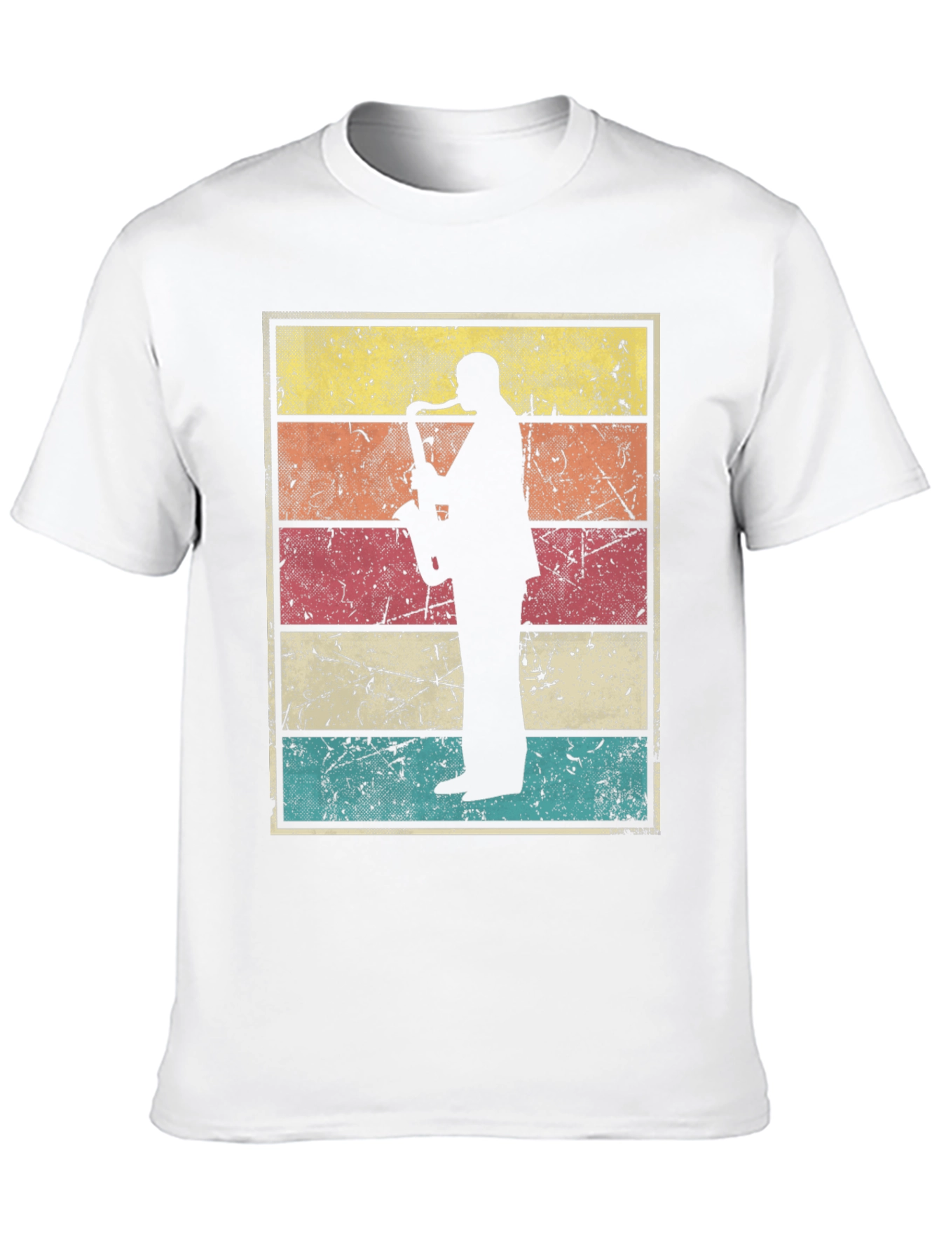 Retro Saxophone Player Graphic Tee
