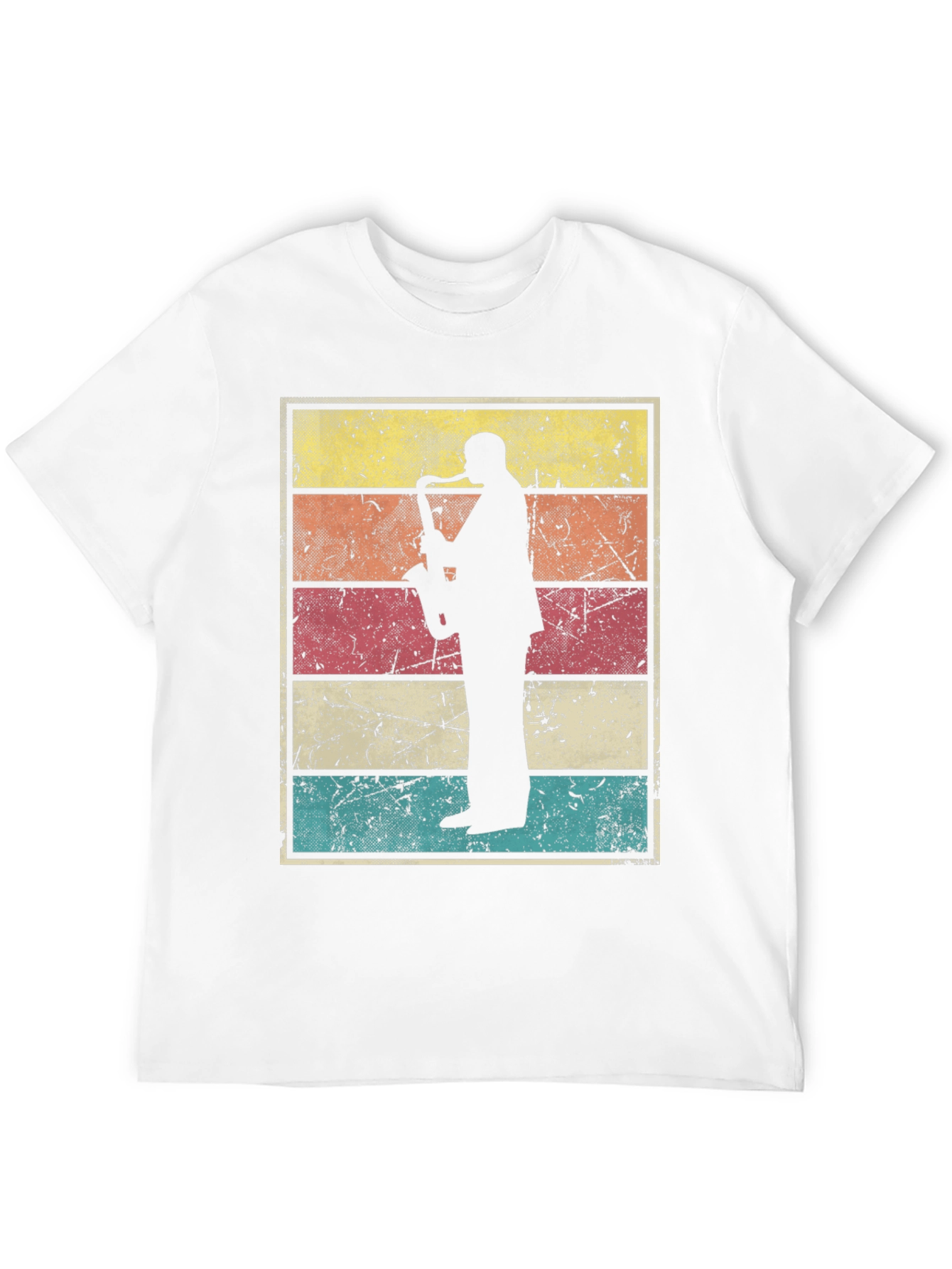 Retro Saxophone Player Graphic Tee