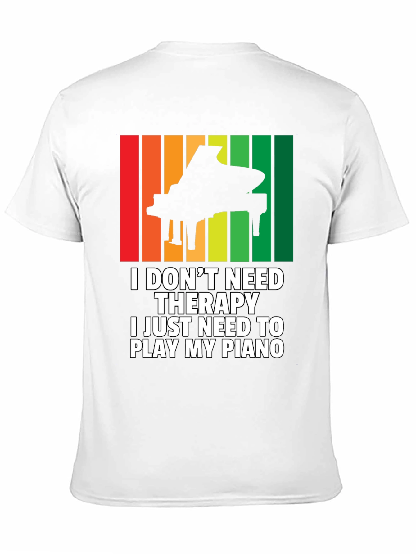 Piano Therapy T-Shirt - Music Lovers Tee