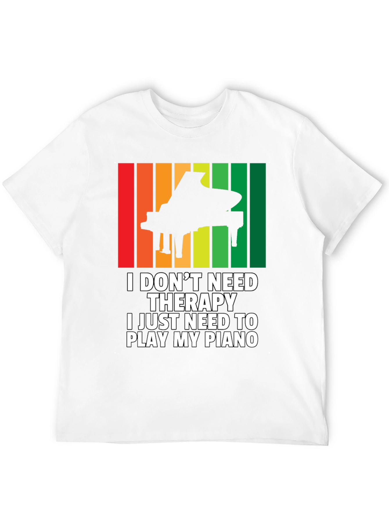 Piano Therapy T-Shirt - Music Lovers Tee