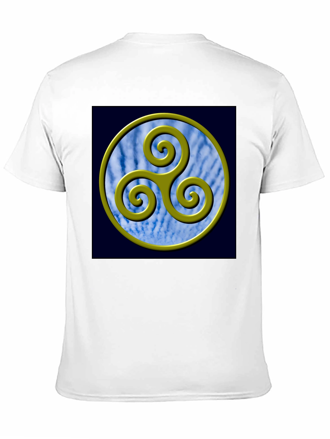 Triskelion Circle Graphic Tee - Celtic Symbol Shirt
