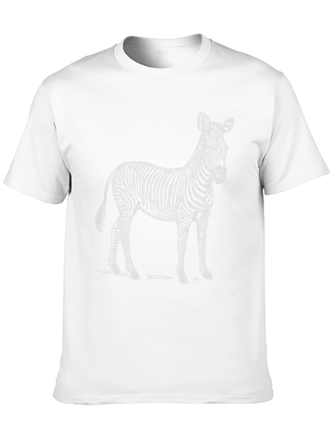 Zebra Graphic Tee - Black Cotton Blend
