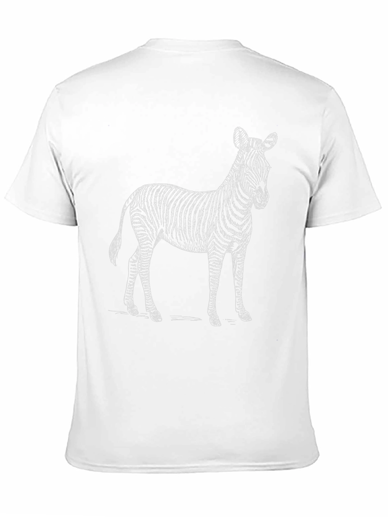 Zebra Graphic Tee - Black Cotton Blend