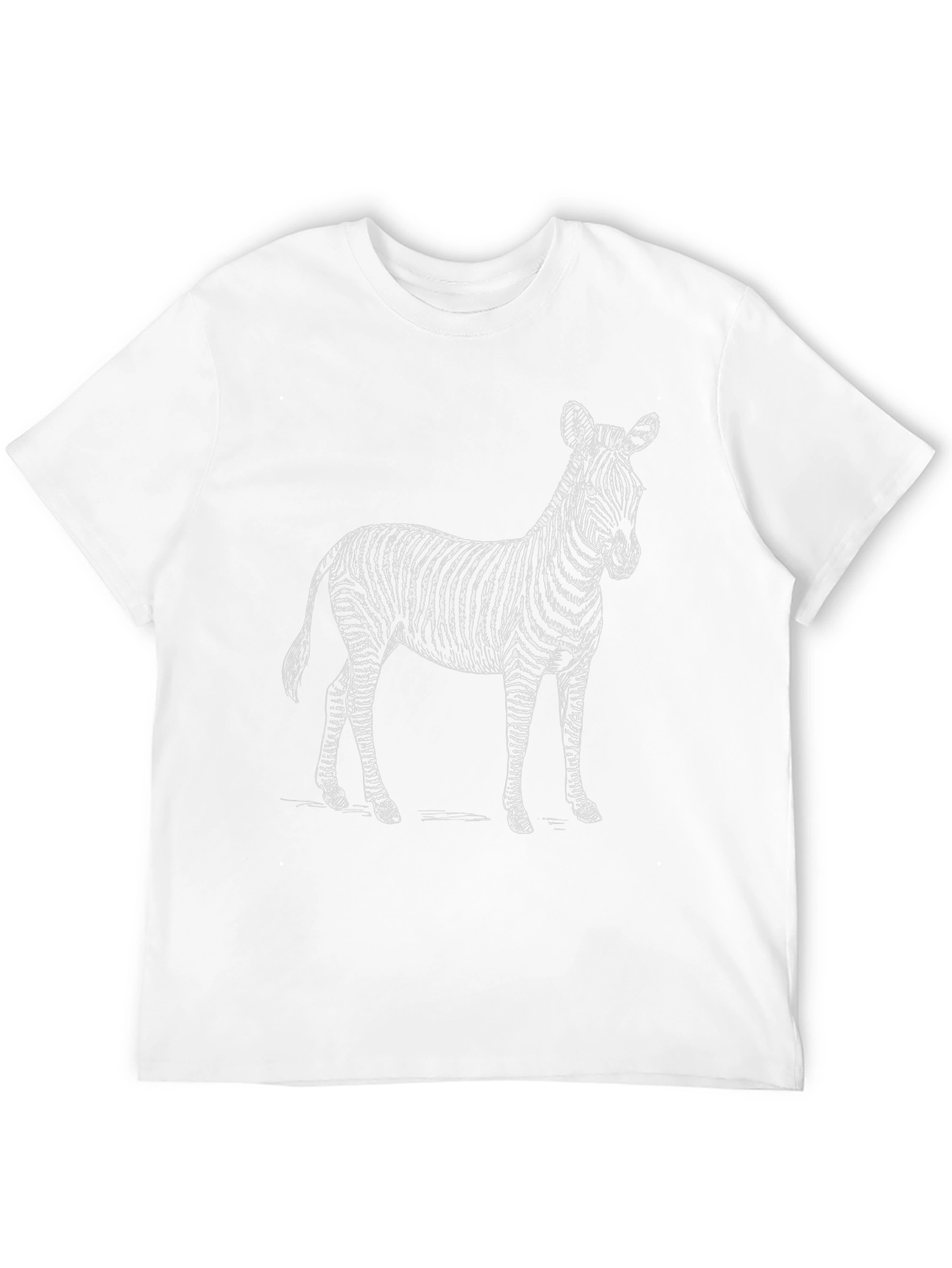 Zebra Graphic Tee - Black Cotton Blend